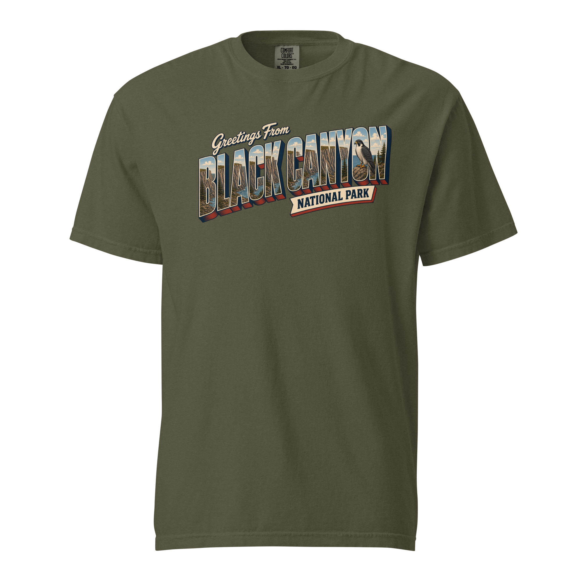 Black Canyon of the Gunnison National Park Postcard Tee - Image 4