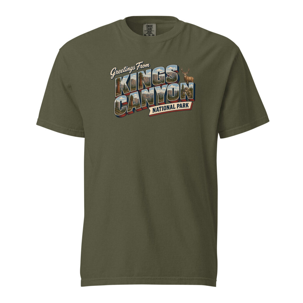 Kings Canyon National Park Postcard Tee