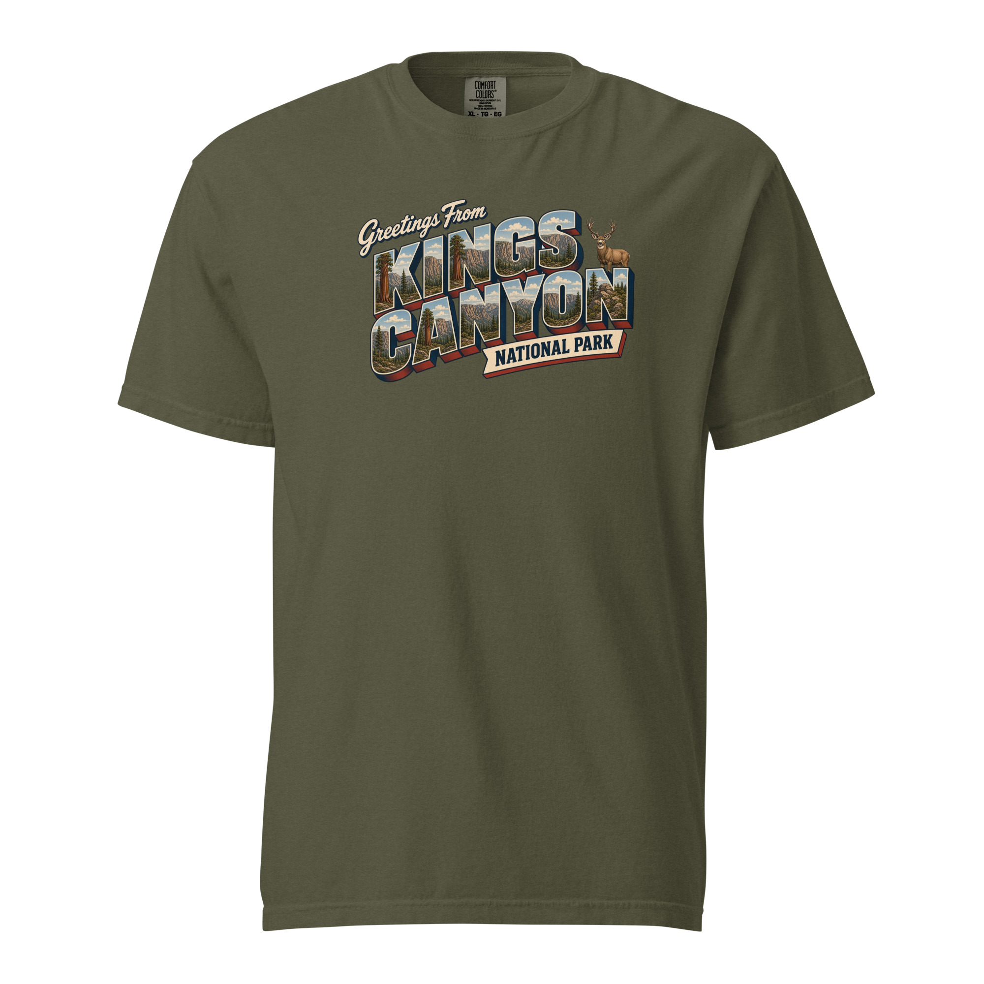Kings Canyon National Park Postcard Tee