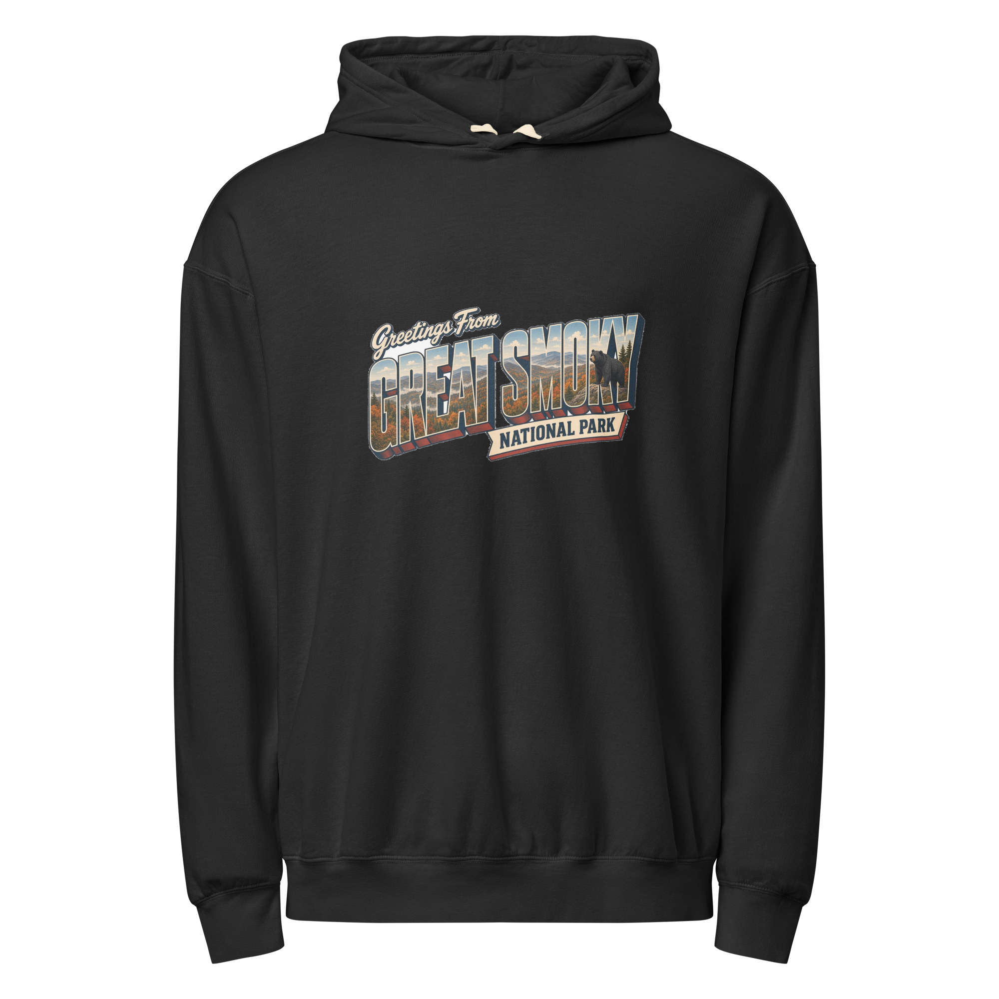 Great Smoky Mountains National Park Postcard Hoodie - Image 2