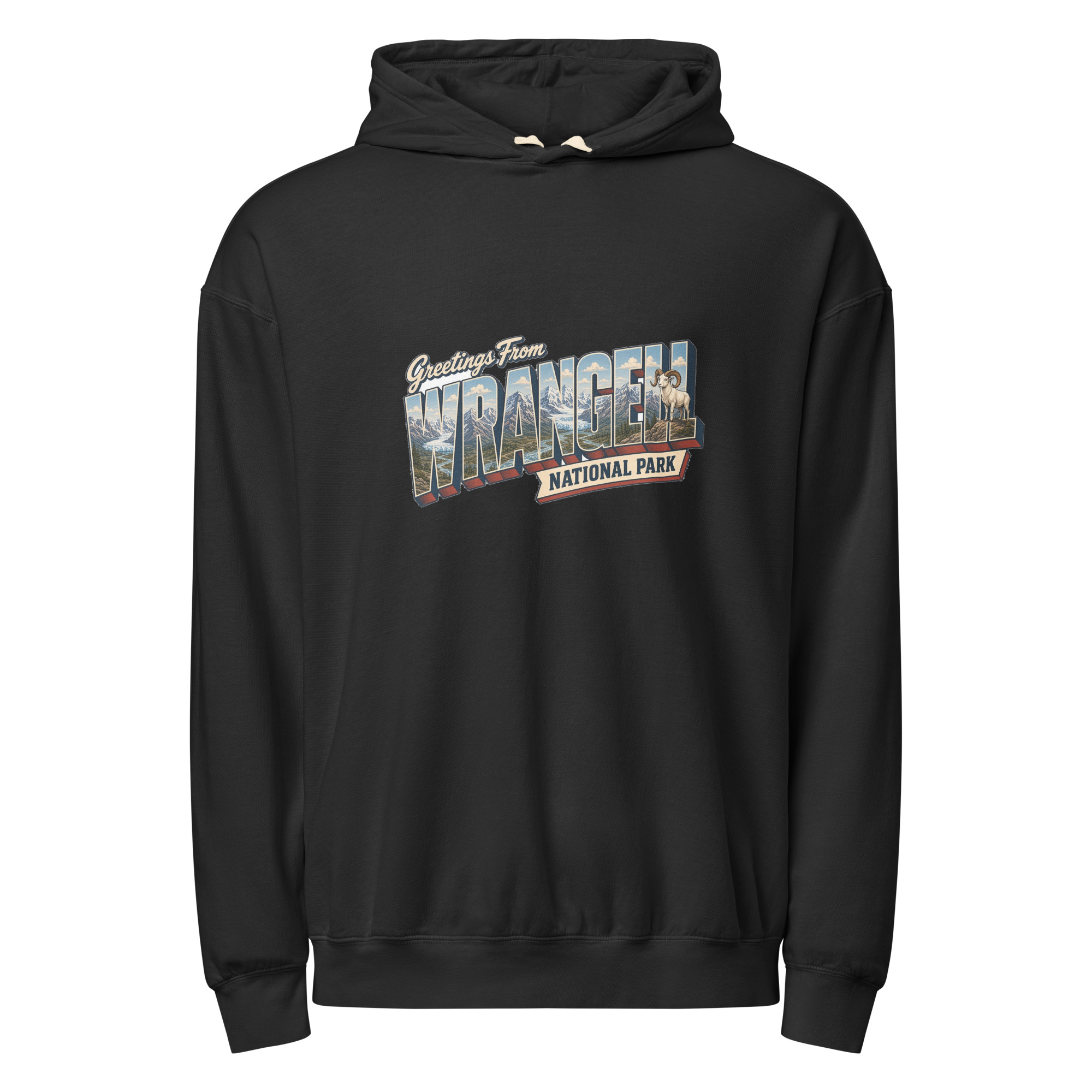 Wrangell–St. Elias National Park Postcard Hoodie - Image 2