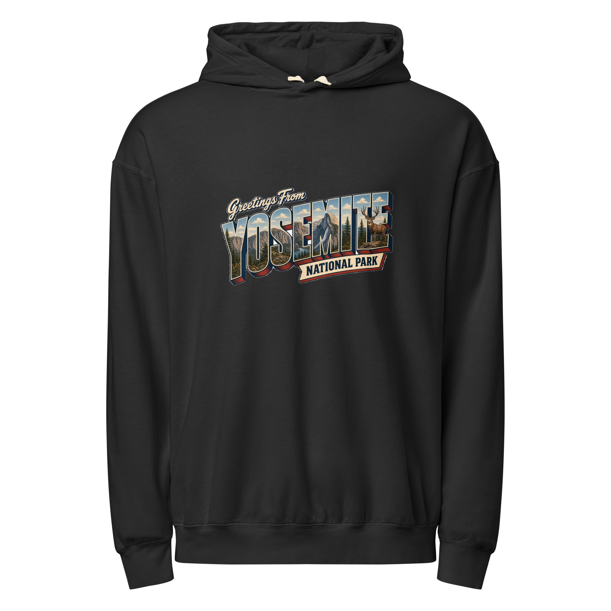 Yosemite National Park Postcard Hoodie - Image 2