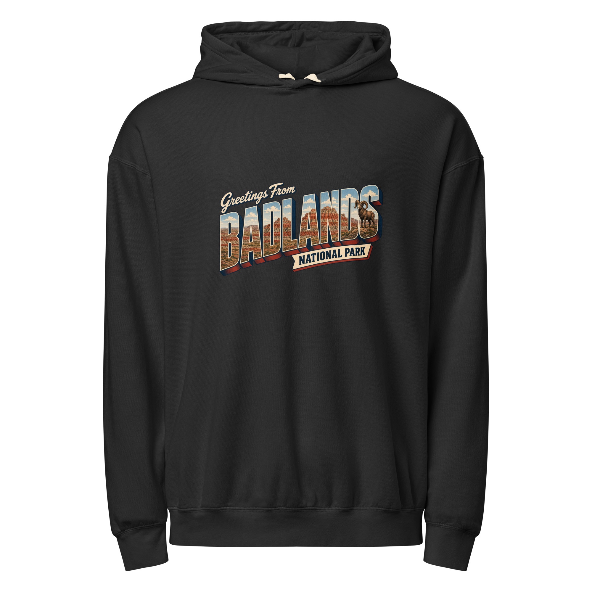 Badlands National Park Postcard Hoodie - Image 2