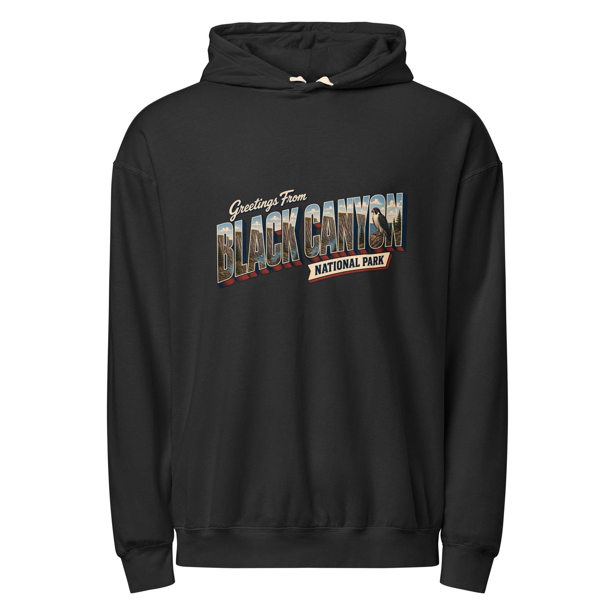 Black Canyon of the Gunnison National Park Postcard Hoodie - Image 2