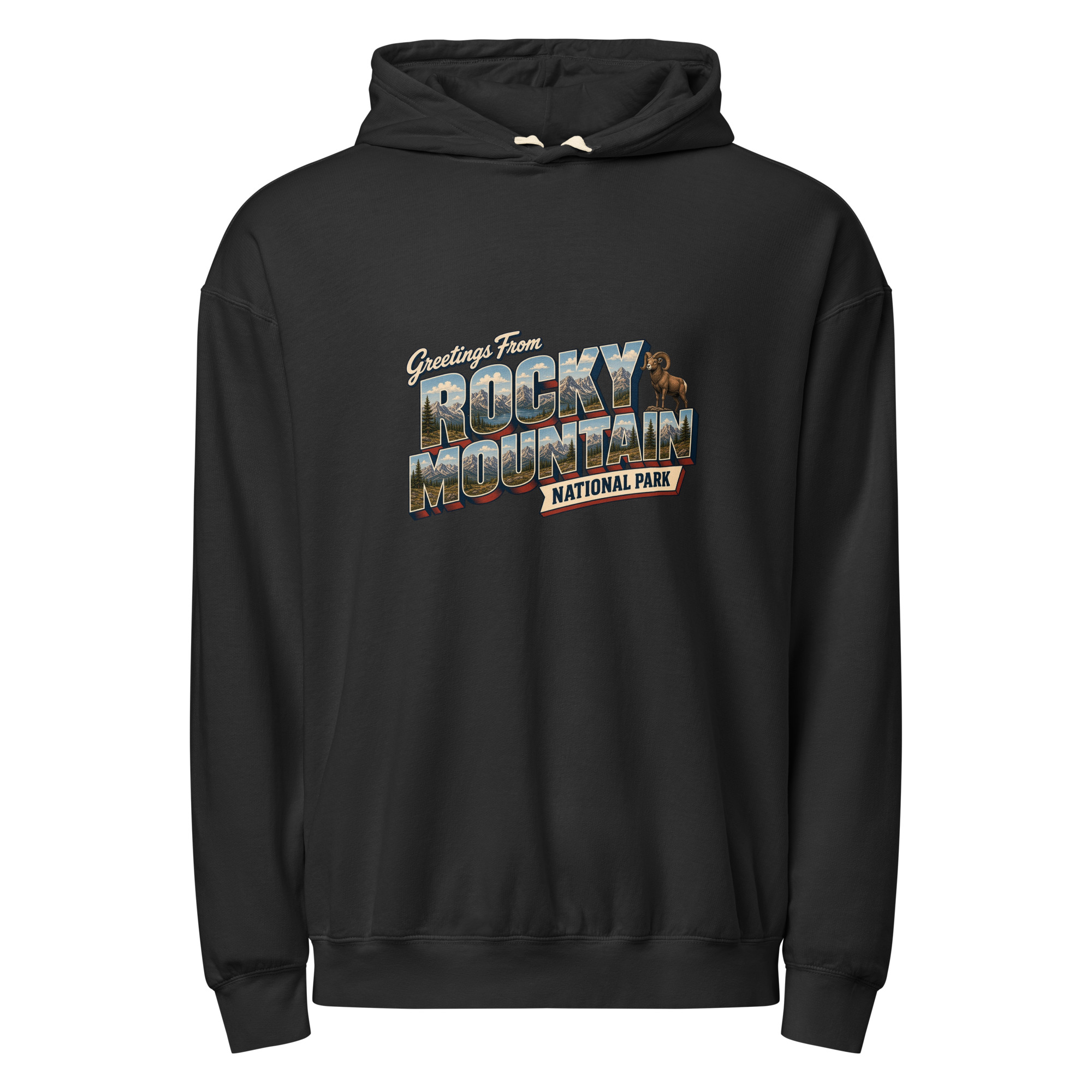 Rocky Mountain National Park Postcard Hoodie - Image 2