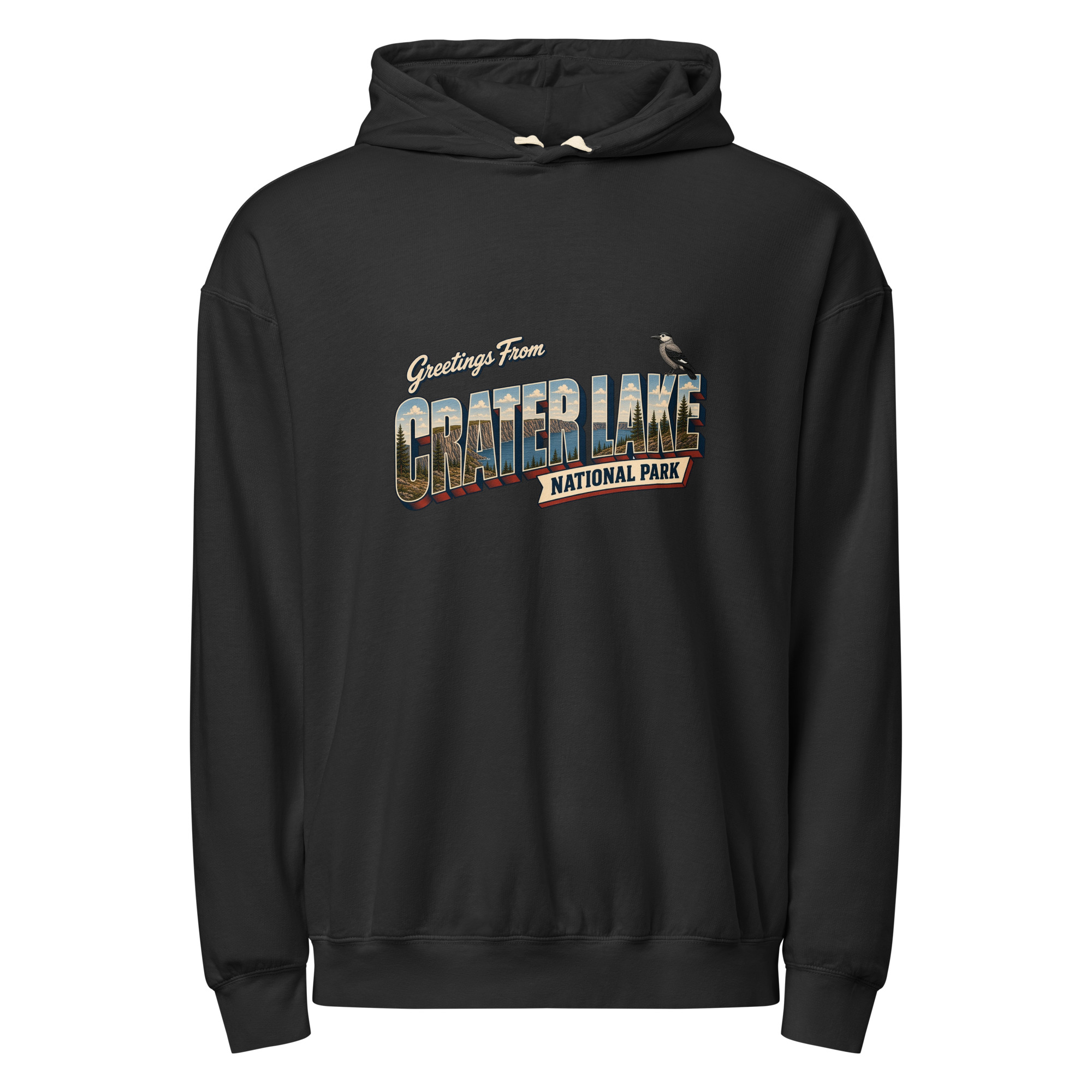 Crater Lake National Park Postcard Hoodie - Image 2