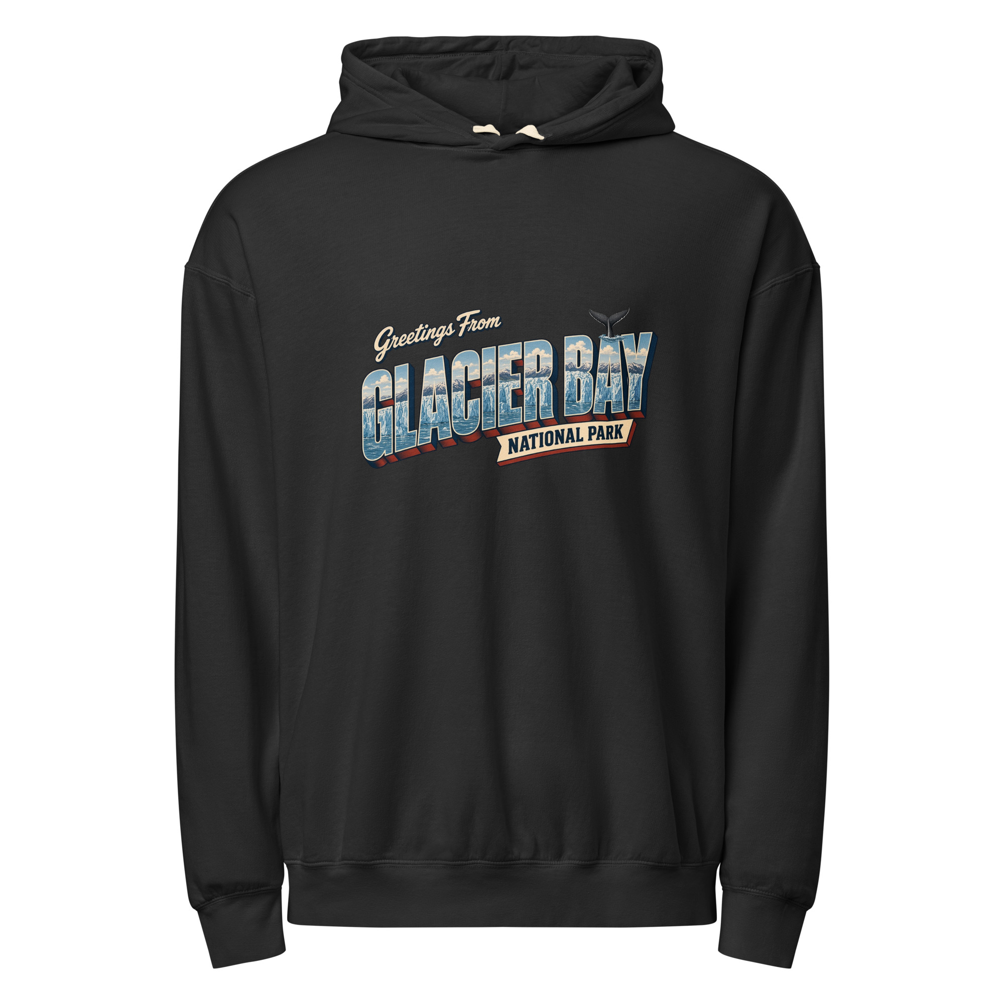 Glacier Bay National Park Postcard Hoodie - Image 2