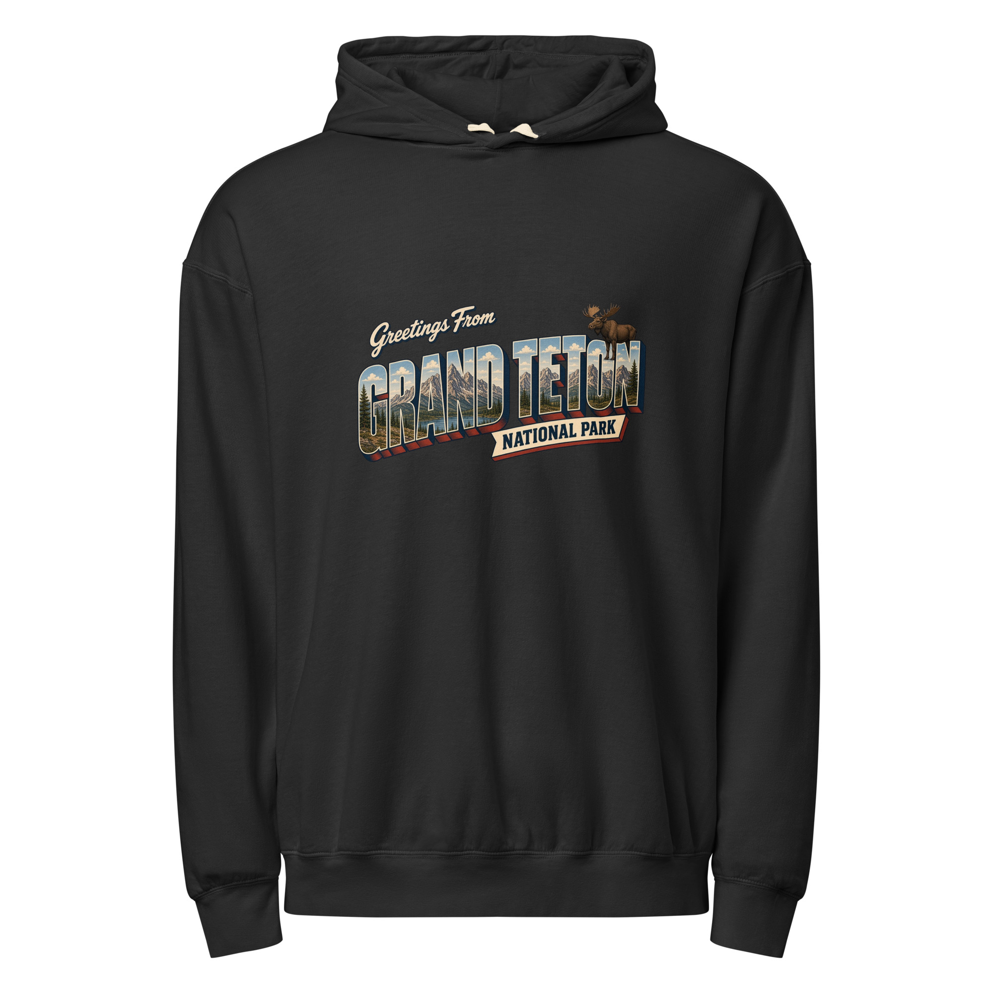 Grand Teton National Park Postcard Hoodie - Image 2