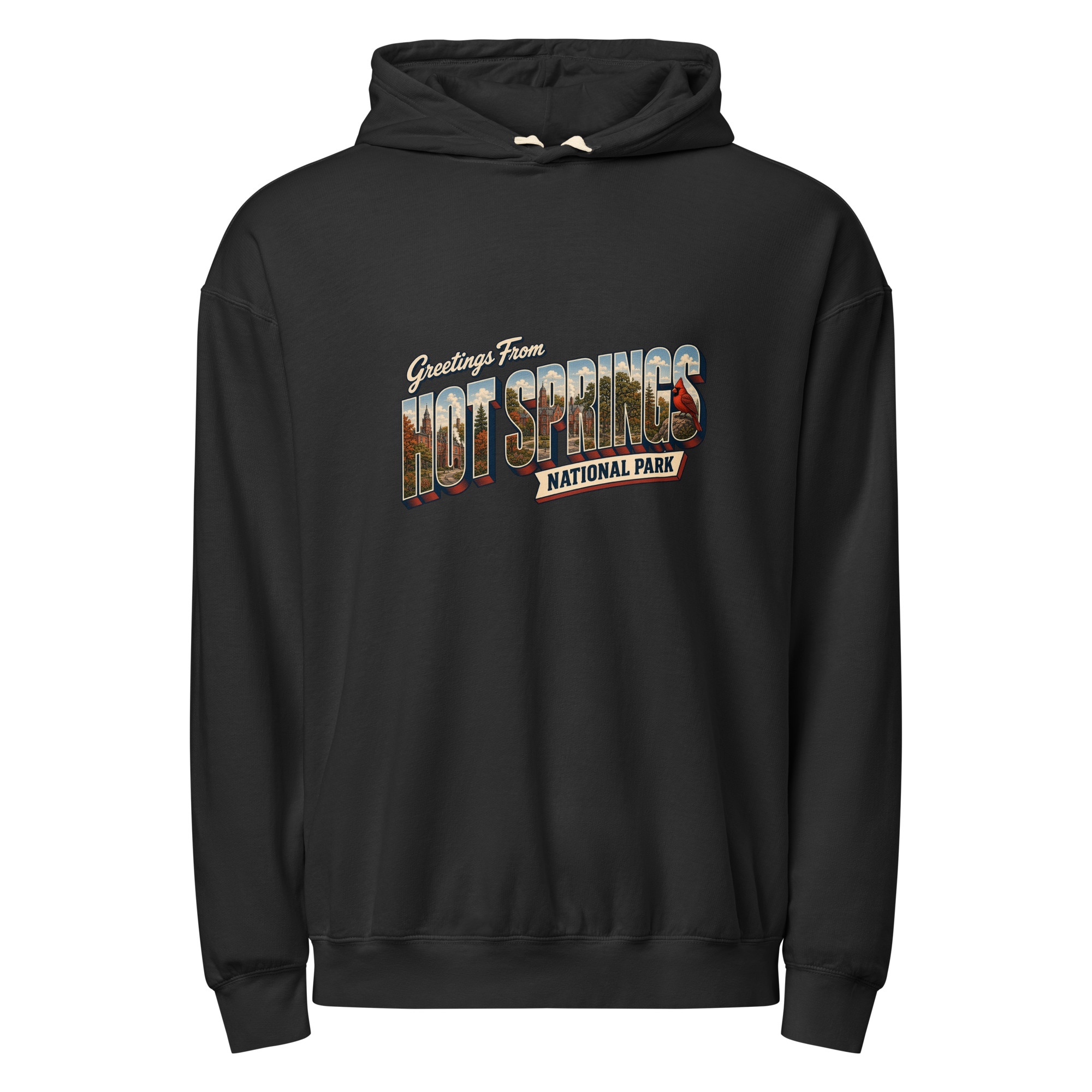 Hot Springs National Park Postcard Hoodie - Image 2