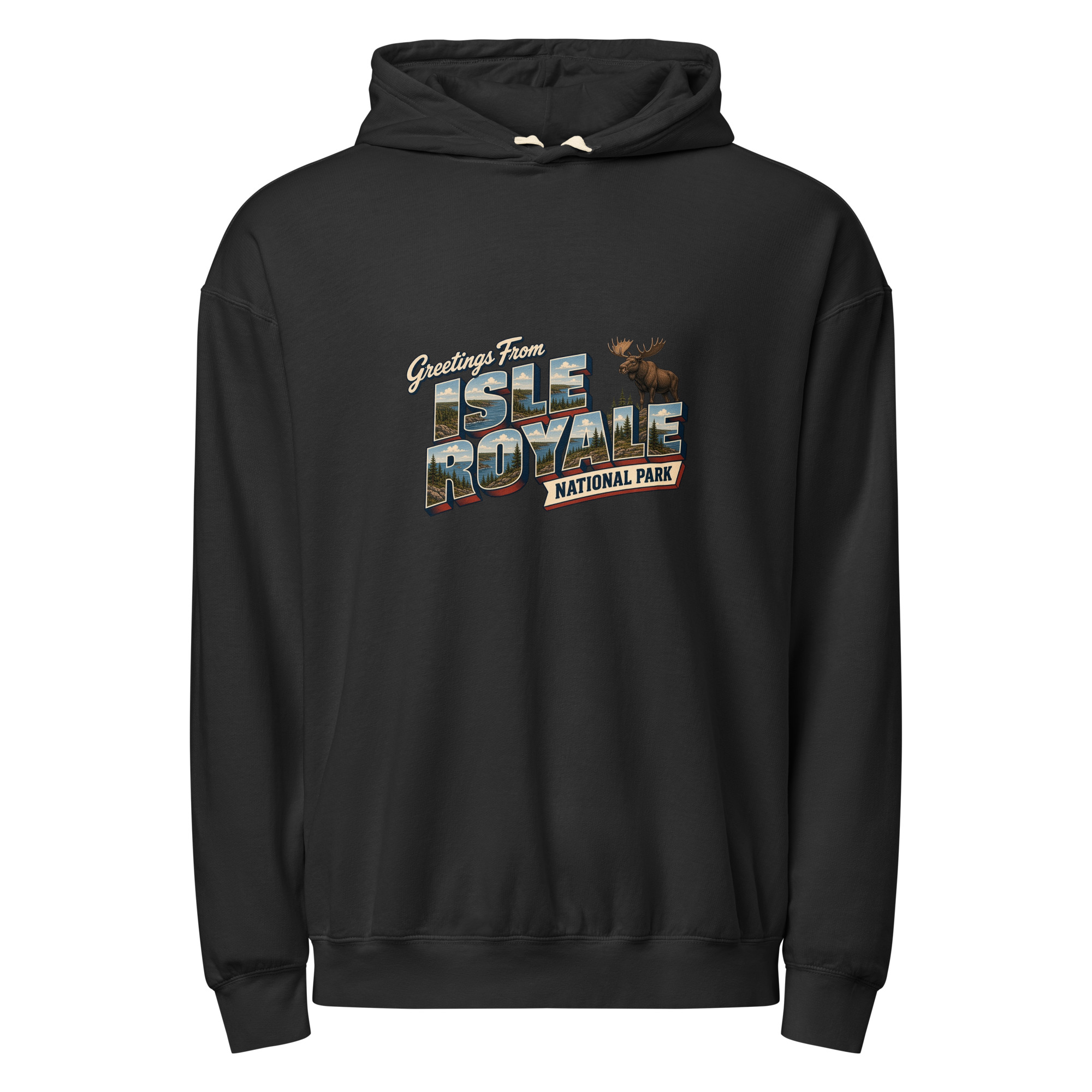 Isle Royale National Park Postcard Hoodie - Image 2