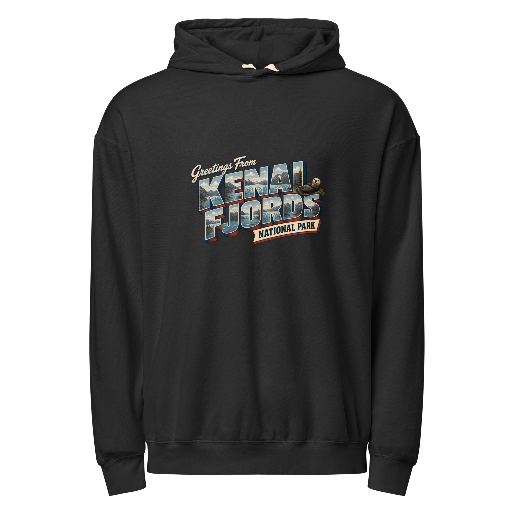 Kenai Fjords National Park Postcard Hoodie - Image 2