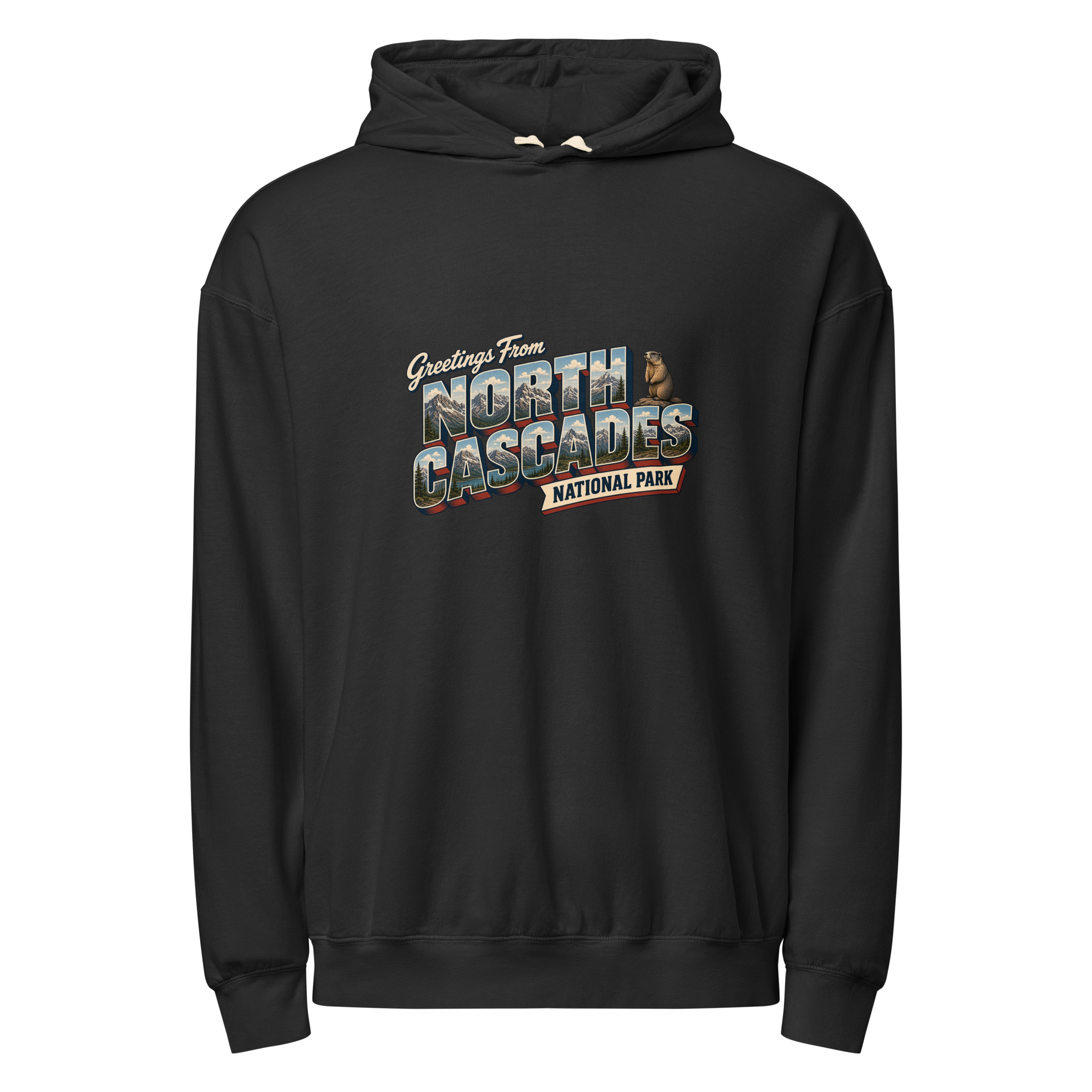 North Cascades National Park Postcard Hoodie - Image 2