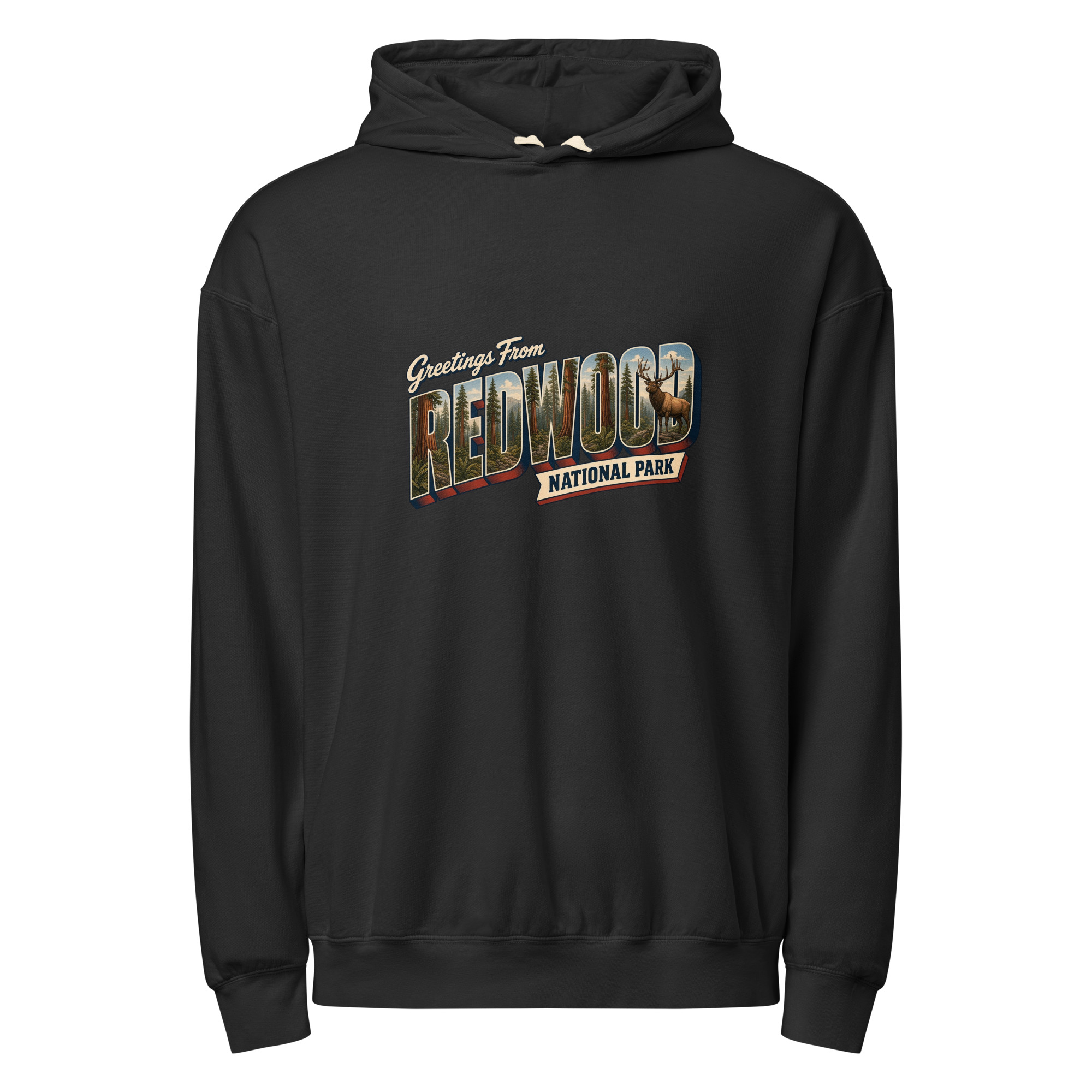 Redwood National Park Postcard Hoodie - Image 2