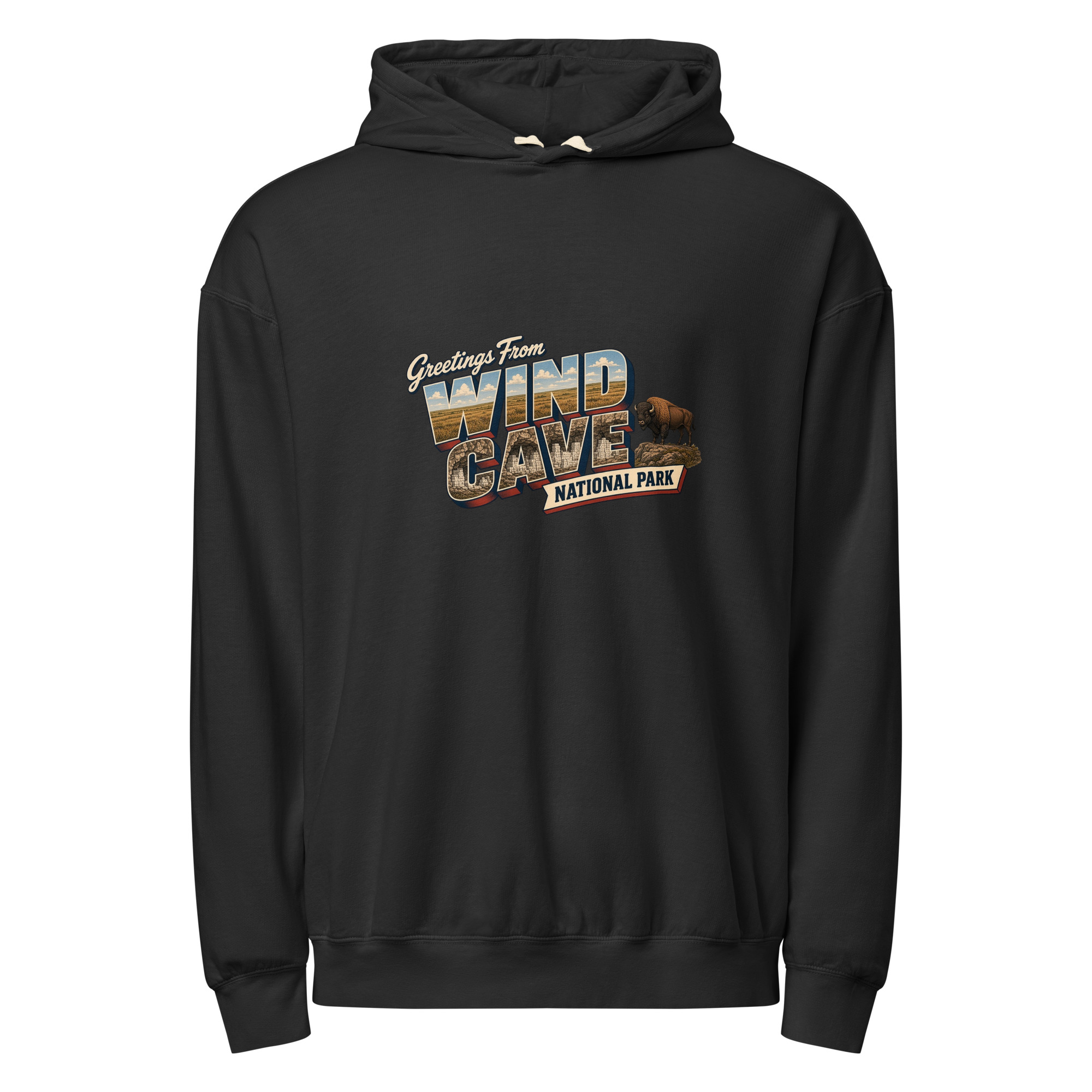 Wind Cave National Park Postcard Hoodie - Image 2