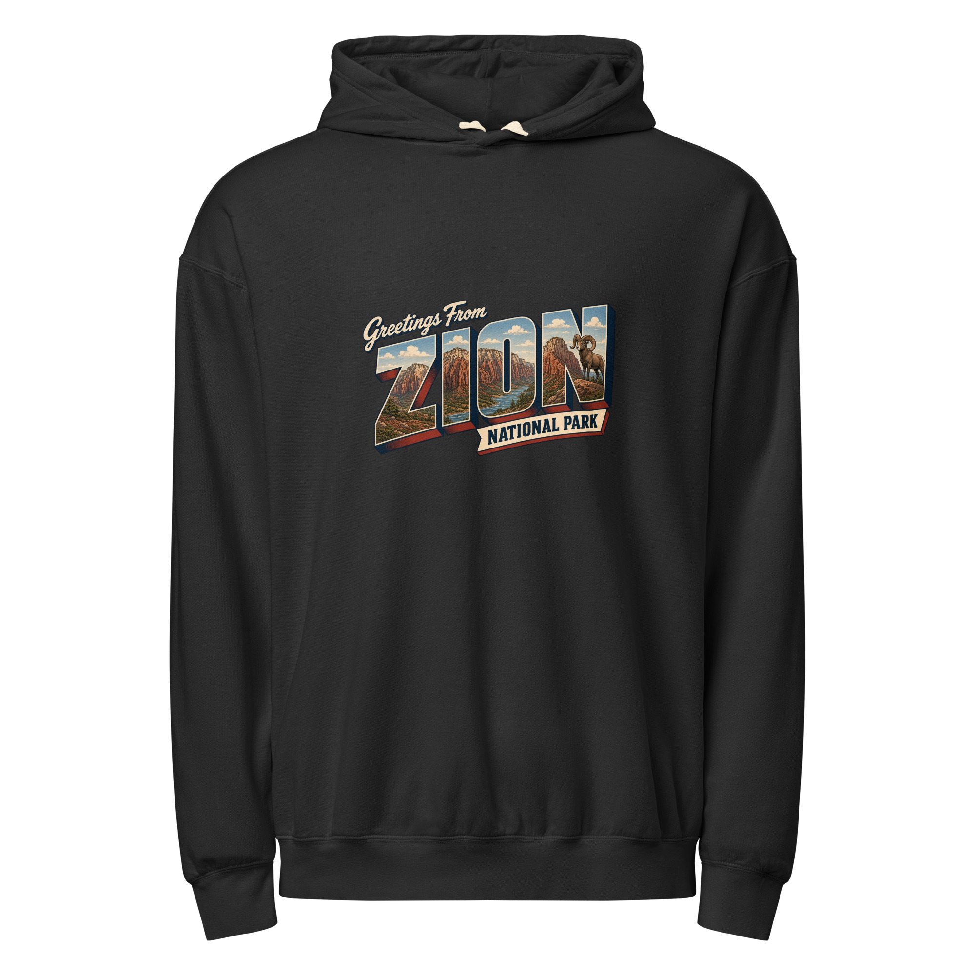 Zion National Park Postcard Hoodie - Image 2