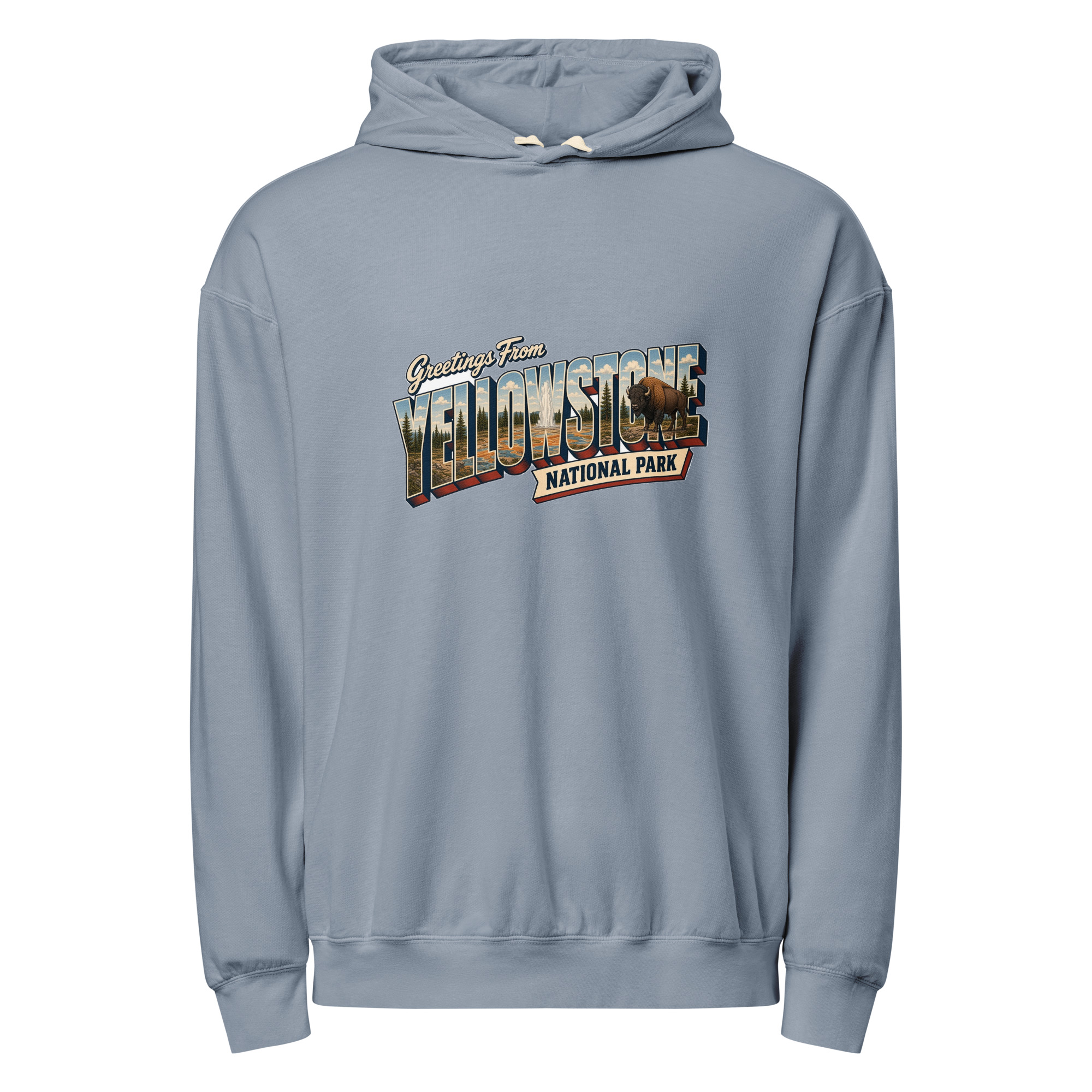 Yellowstone National Park Postcard Hoodie - Image 5