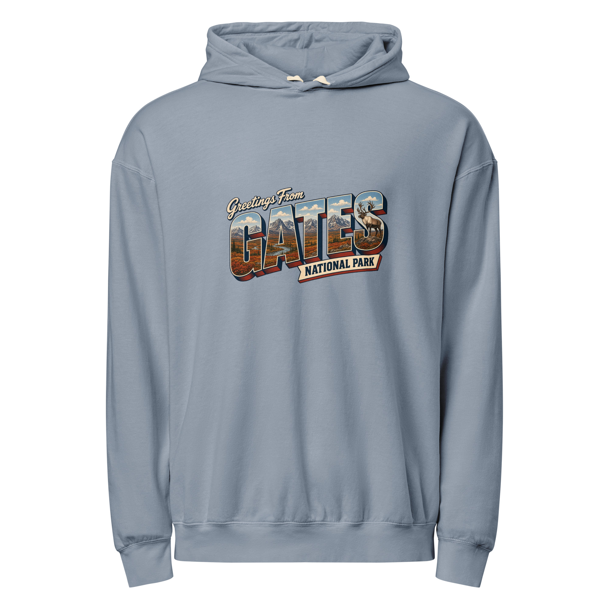 Gates of the Arctic National Park Postcard Hoodie - Image 5