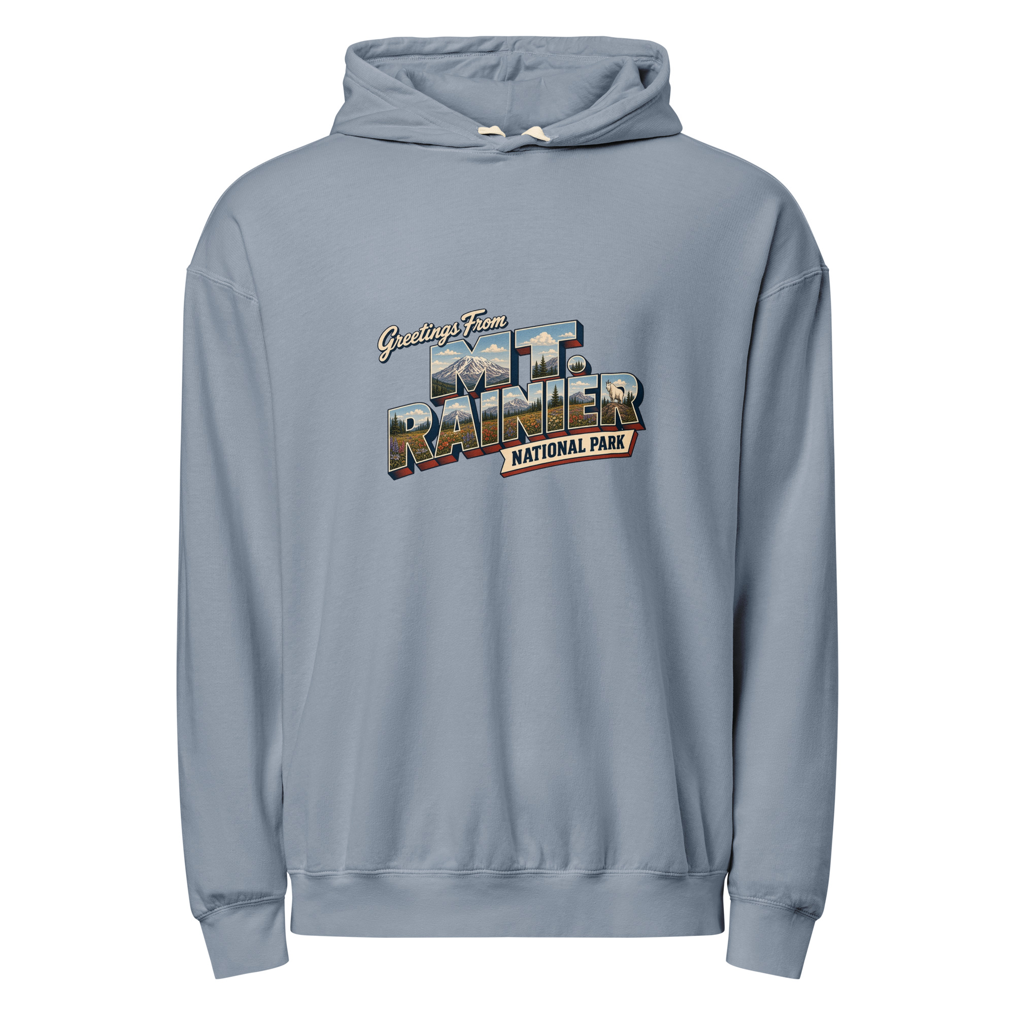 Mt. Rainier National Park Postcard Hoodie - Image 5
