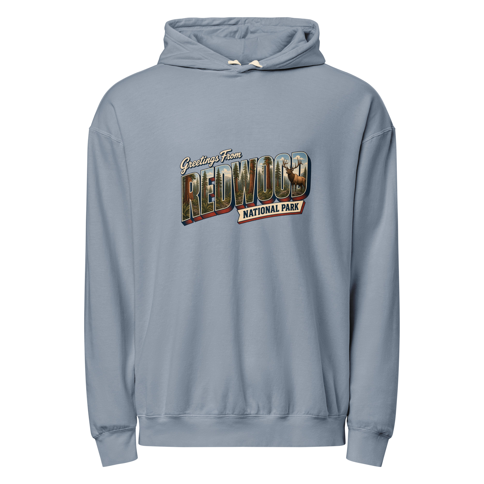 Redwood National Park Postcard Hoodie - Image 5