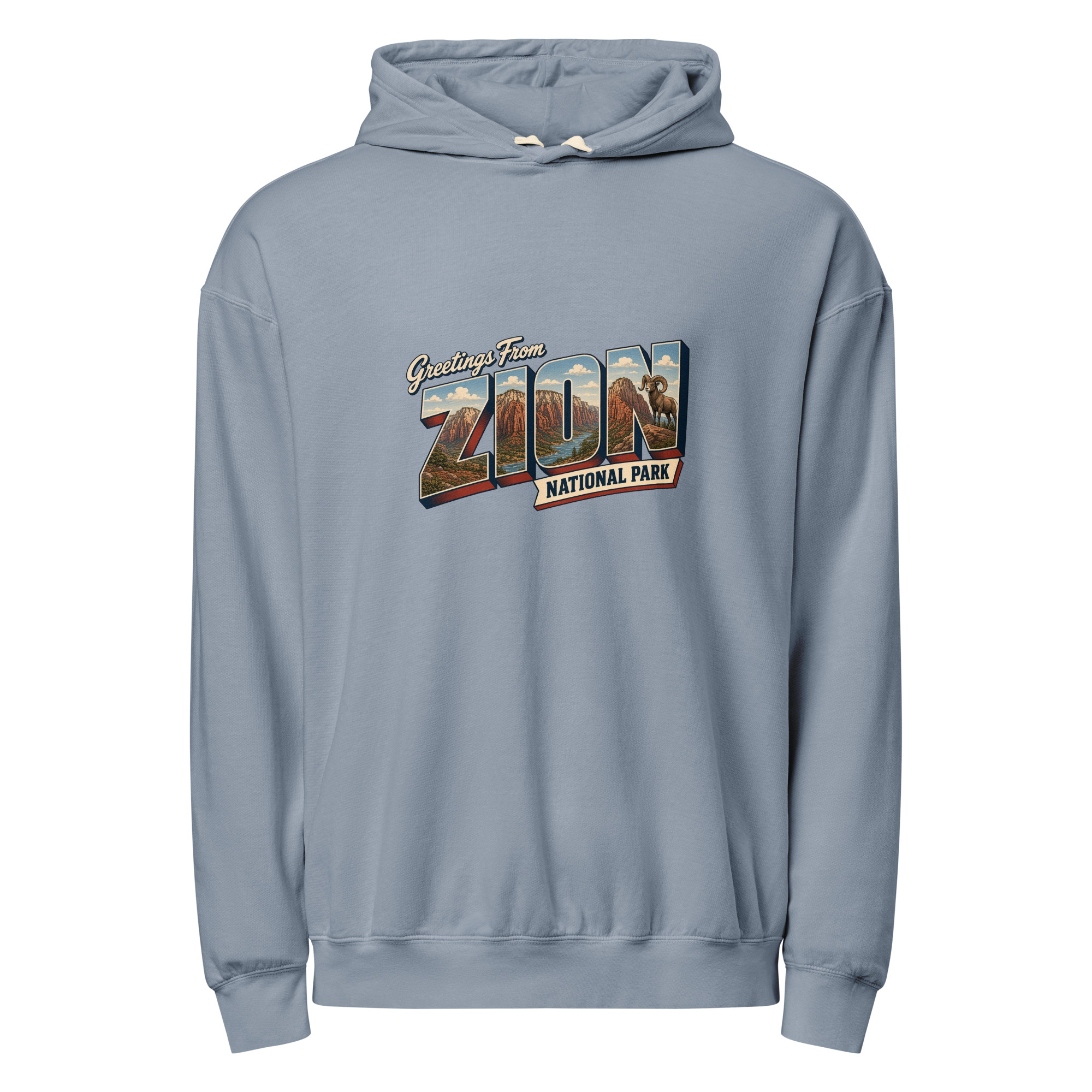 Zion National Park Postcard Hoodie - Image 5