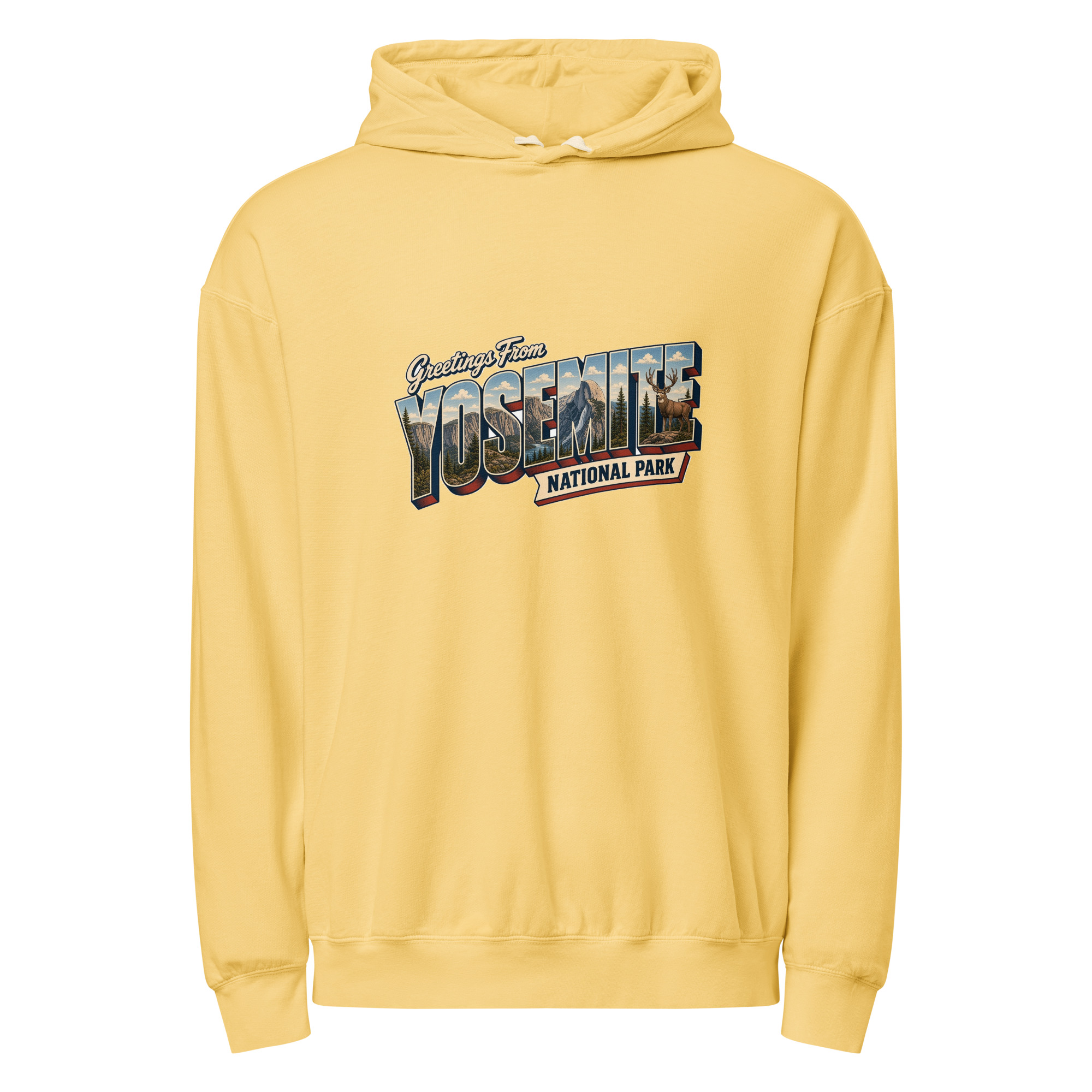 Yosemite National Park Postcard Hoodie - Image 6