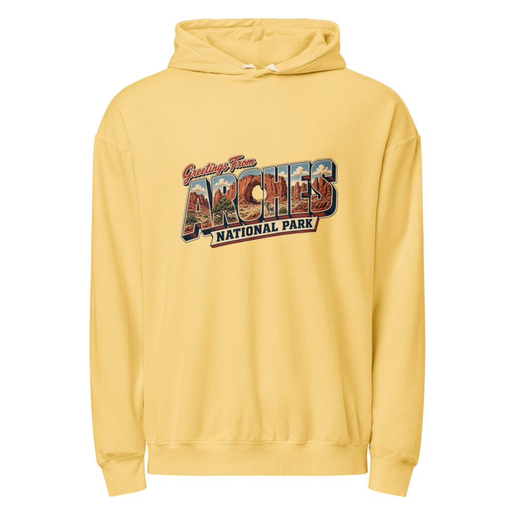 Arches National Park Postcard Hoodie