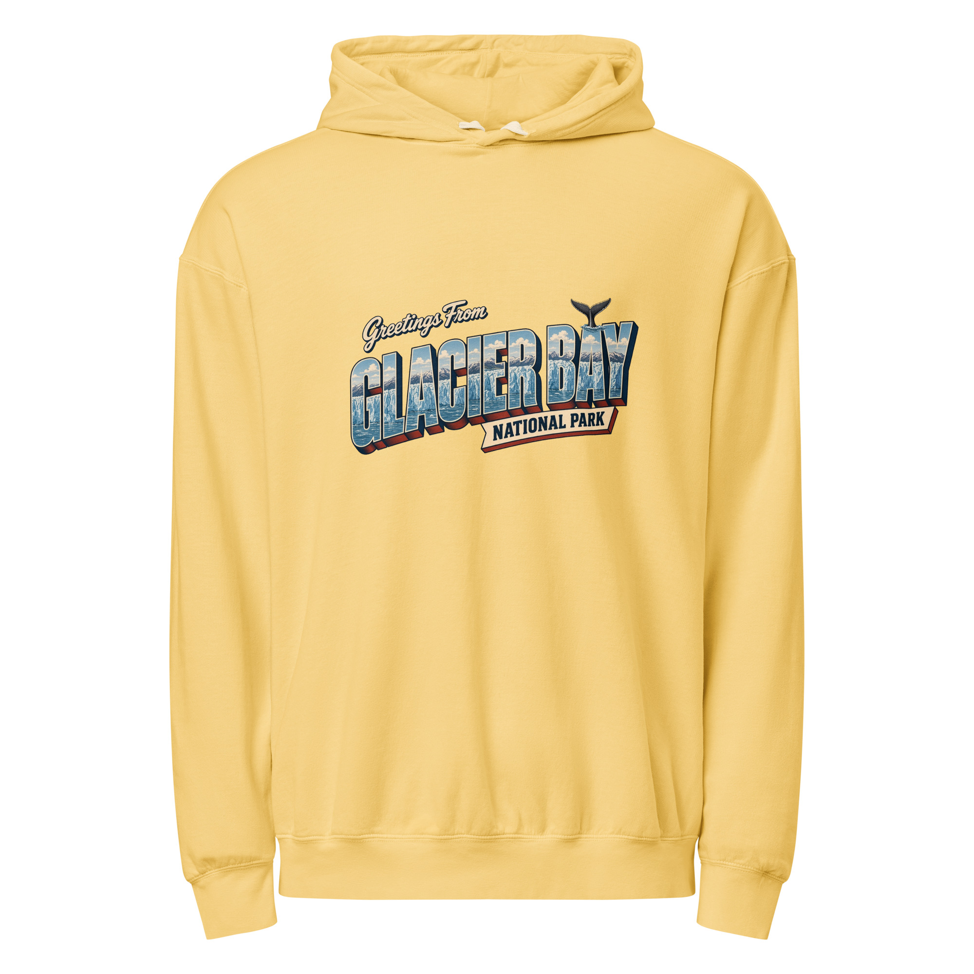 Glacier Bay National Park Postcard Hoodie - Image 6