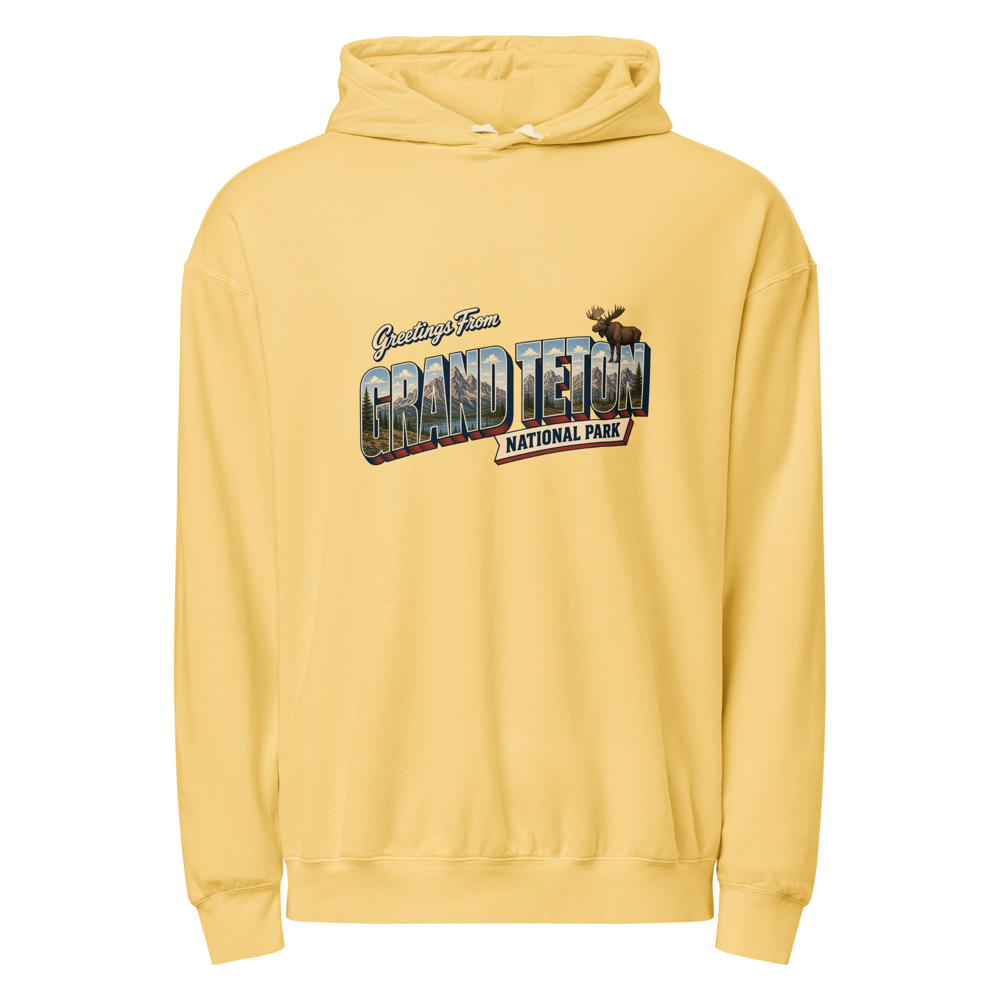 Grand Teton National Park Postcard Hoodie - Image 7