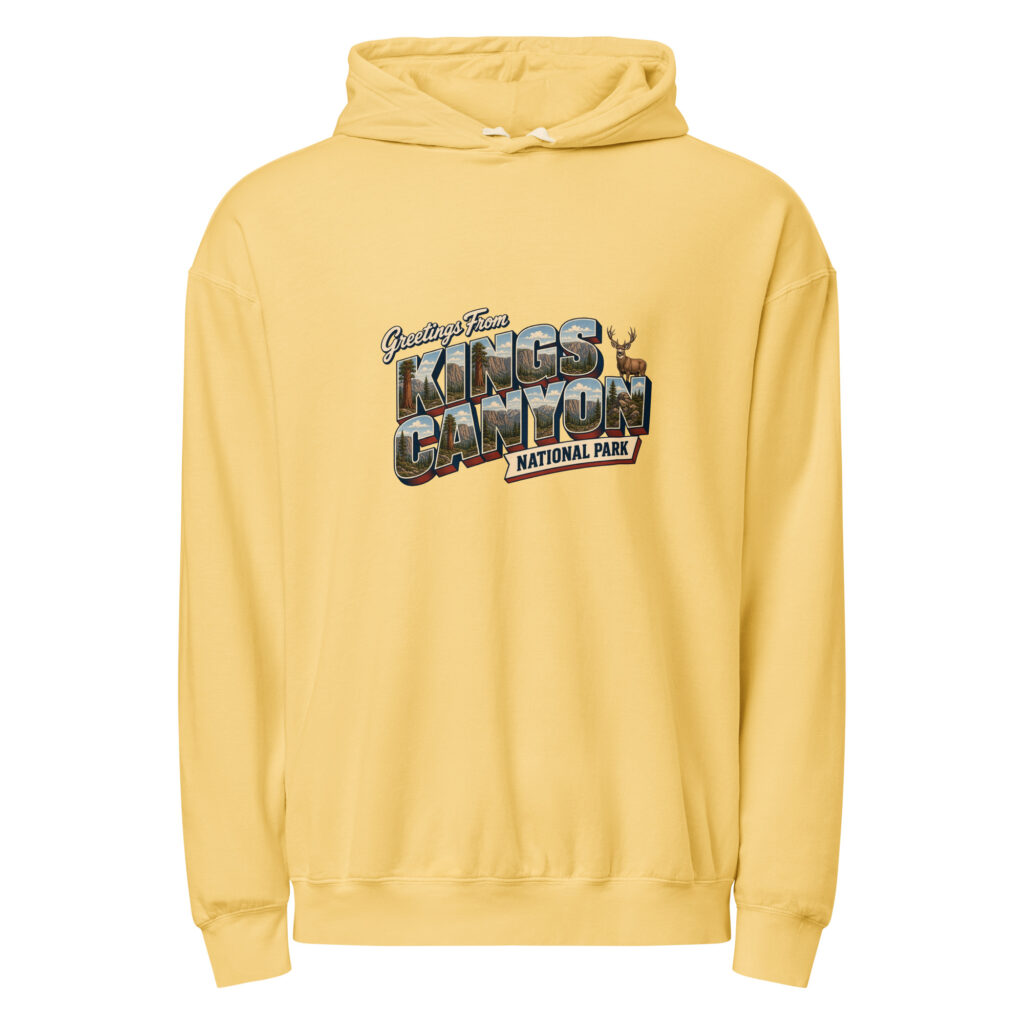 Kings Canyon National Park Postcard Hoodie