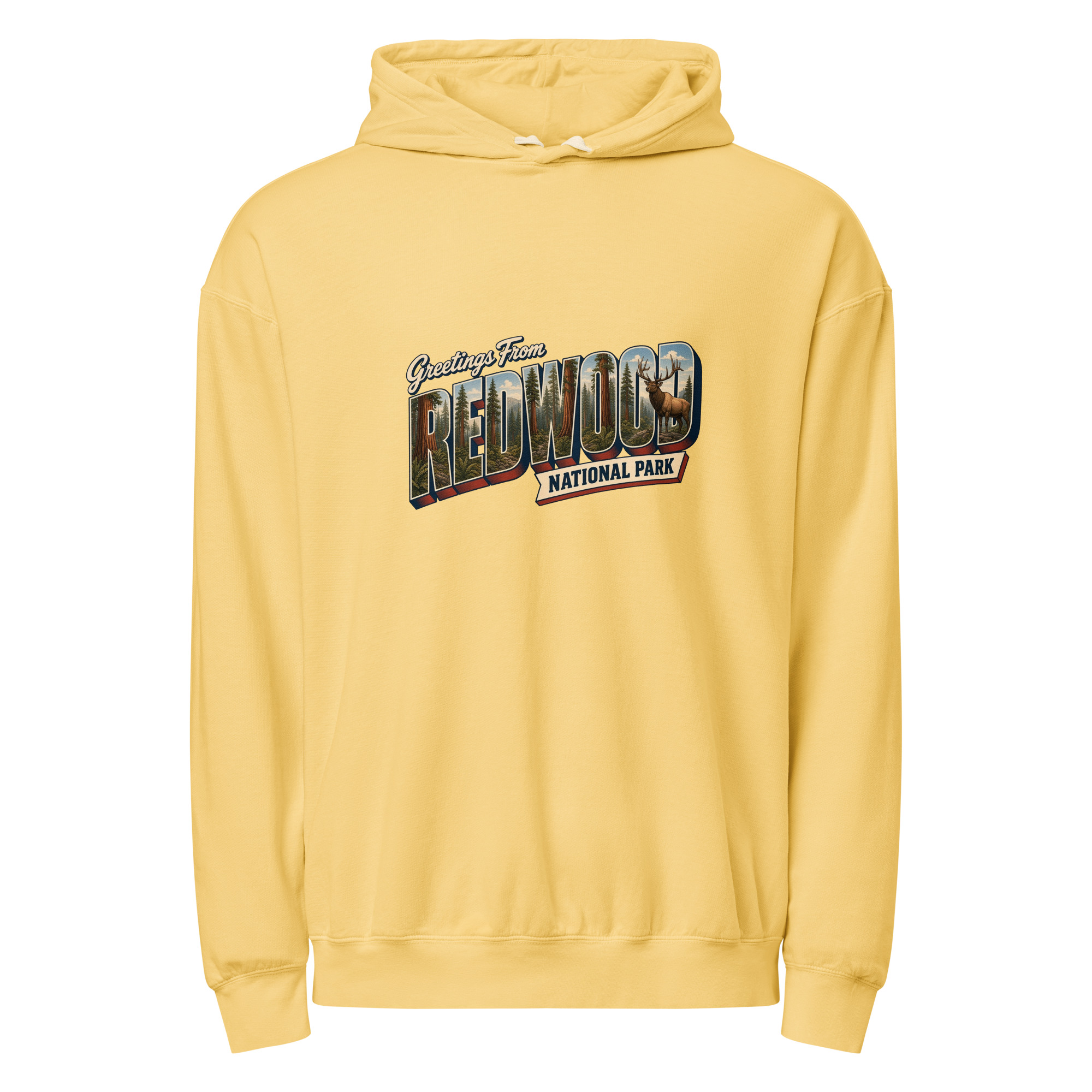 Redwood National Park Postcard Hoodie - Image 7