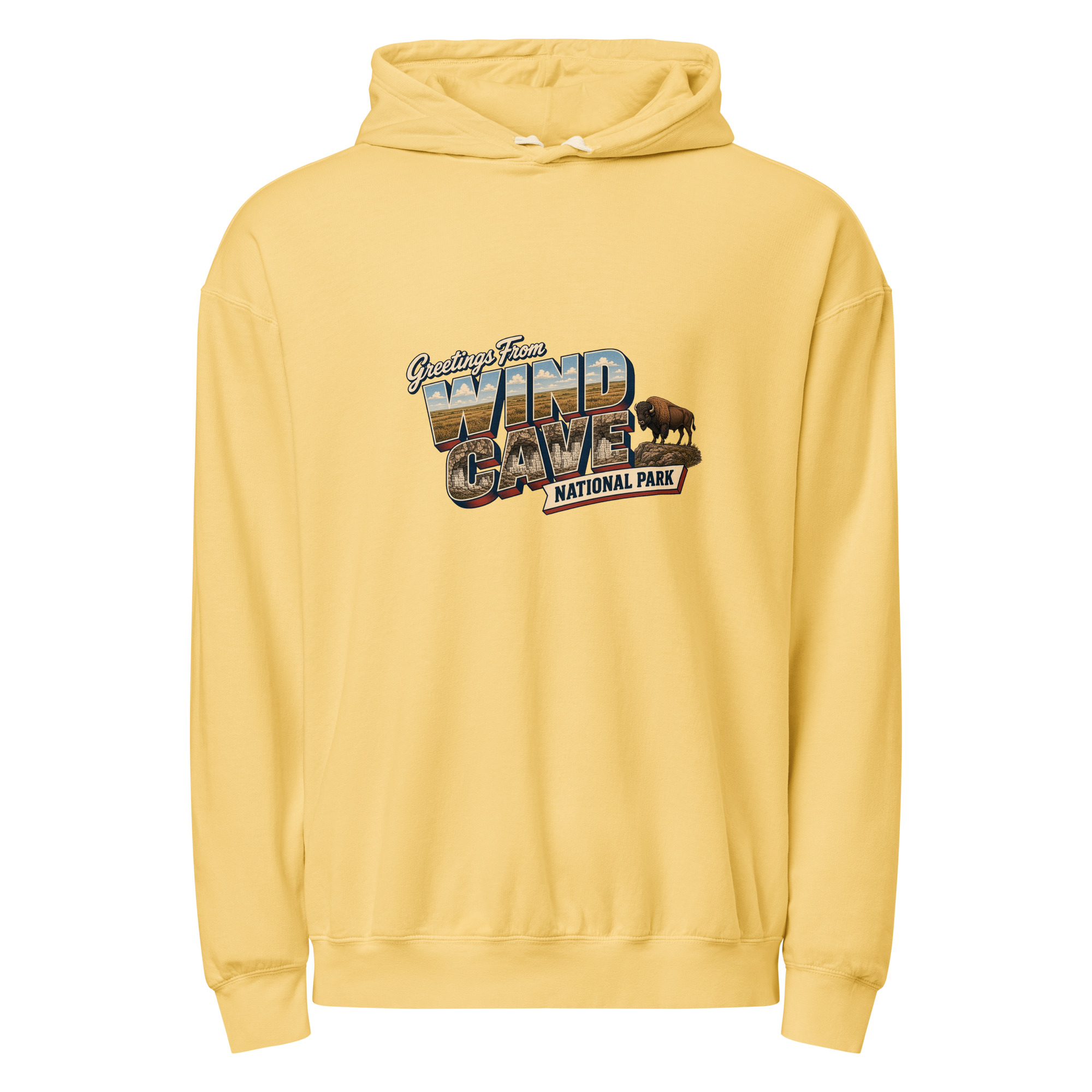 Wind Cave National Park Postcard Hoodie - Image 7
