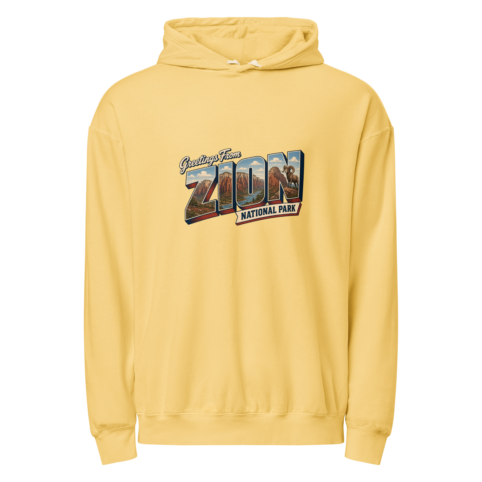 Zion National Park Postcard Hoodie - Image 7