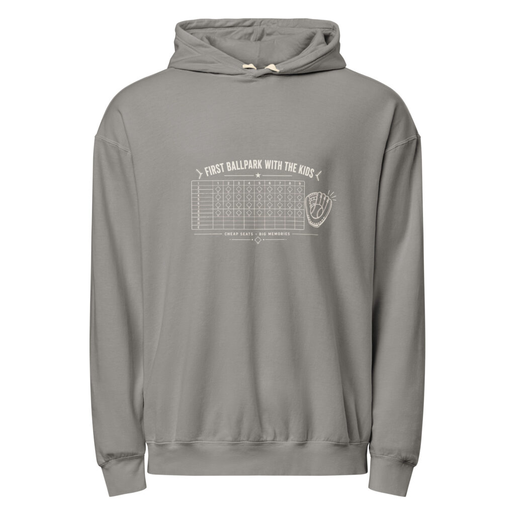 First Ballpark With The Kids Scorecard Hoodie (Dark)