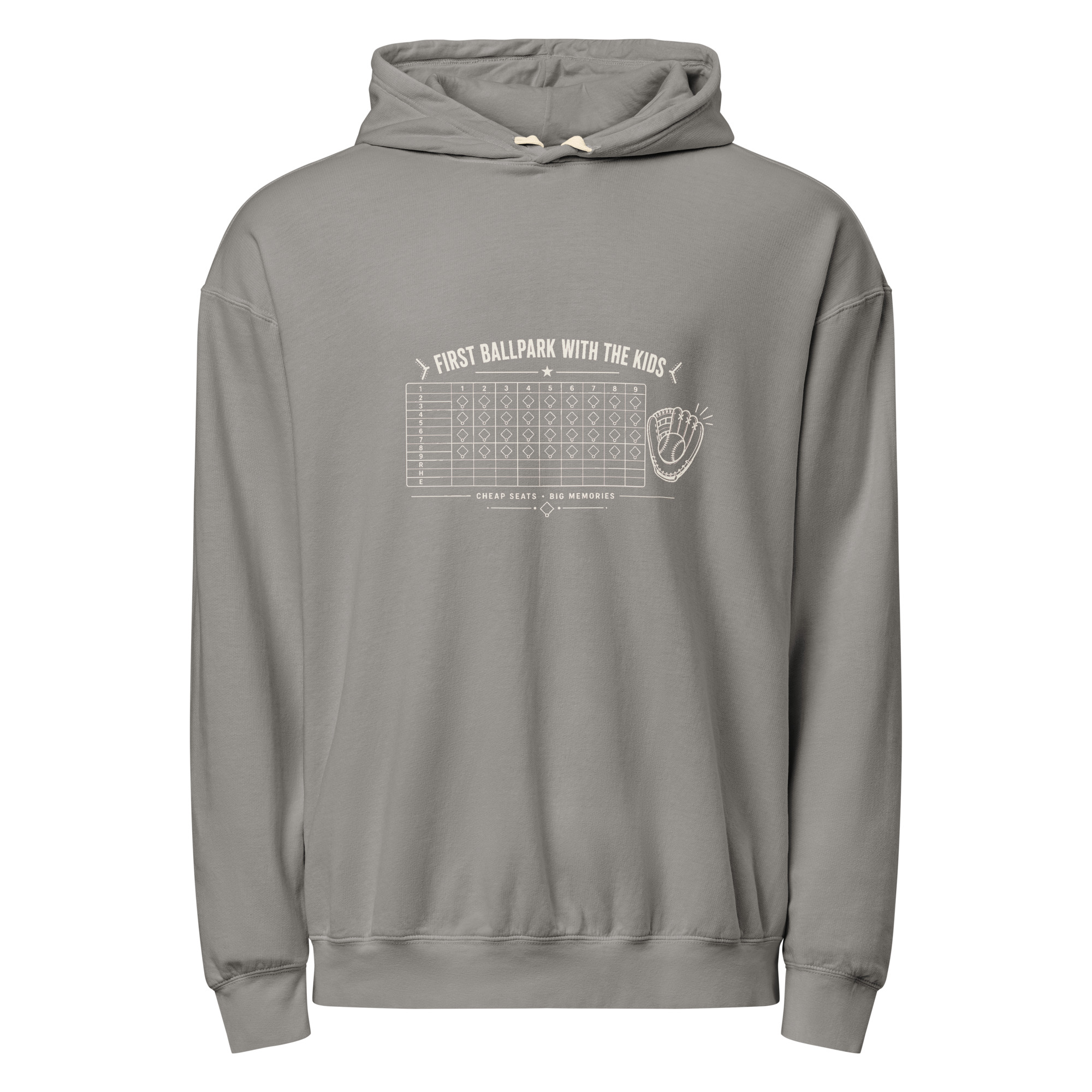 First Ballpark With The Kids Scorecard Hoodie (Dark)