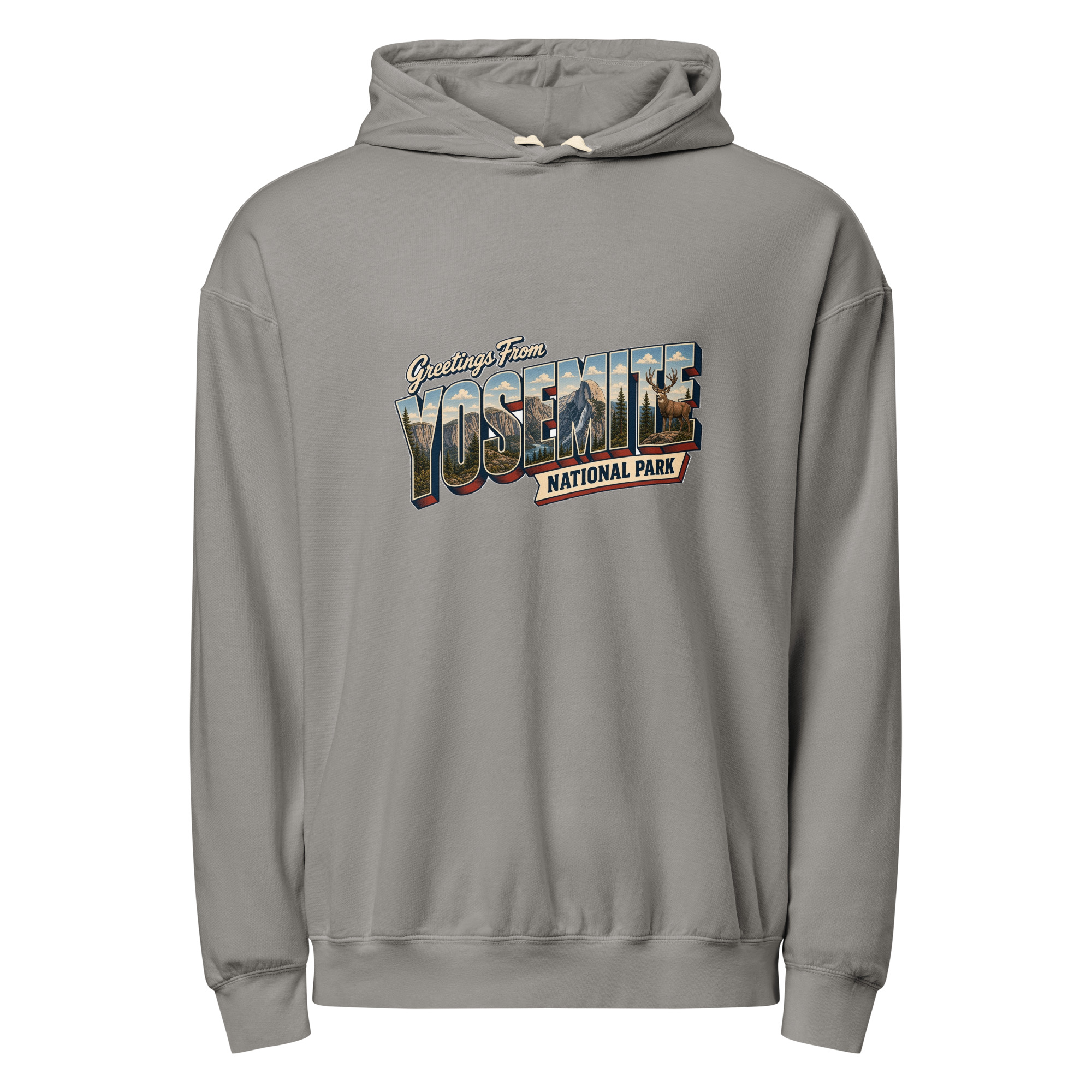 Yosemite National Park Postcard Hoodie - Image 4