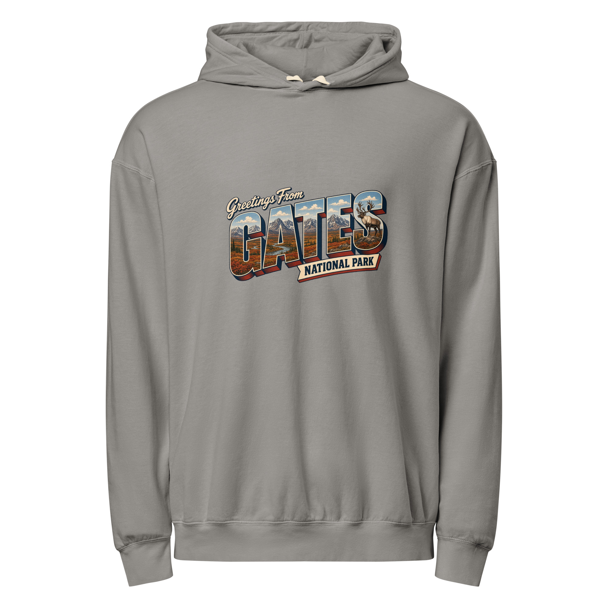 Gates of the Arctic National Park Postcard Hoodie - Image 4