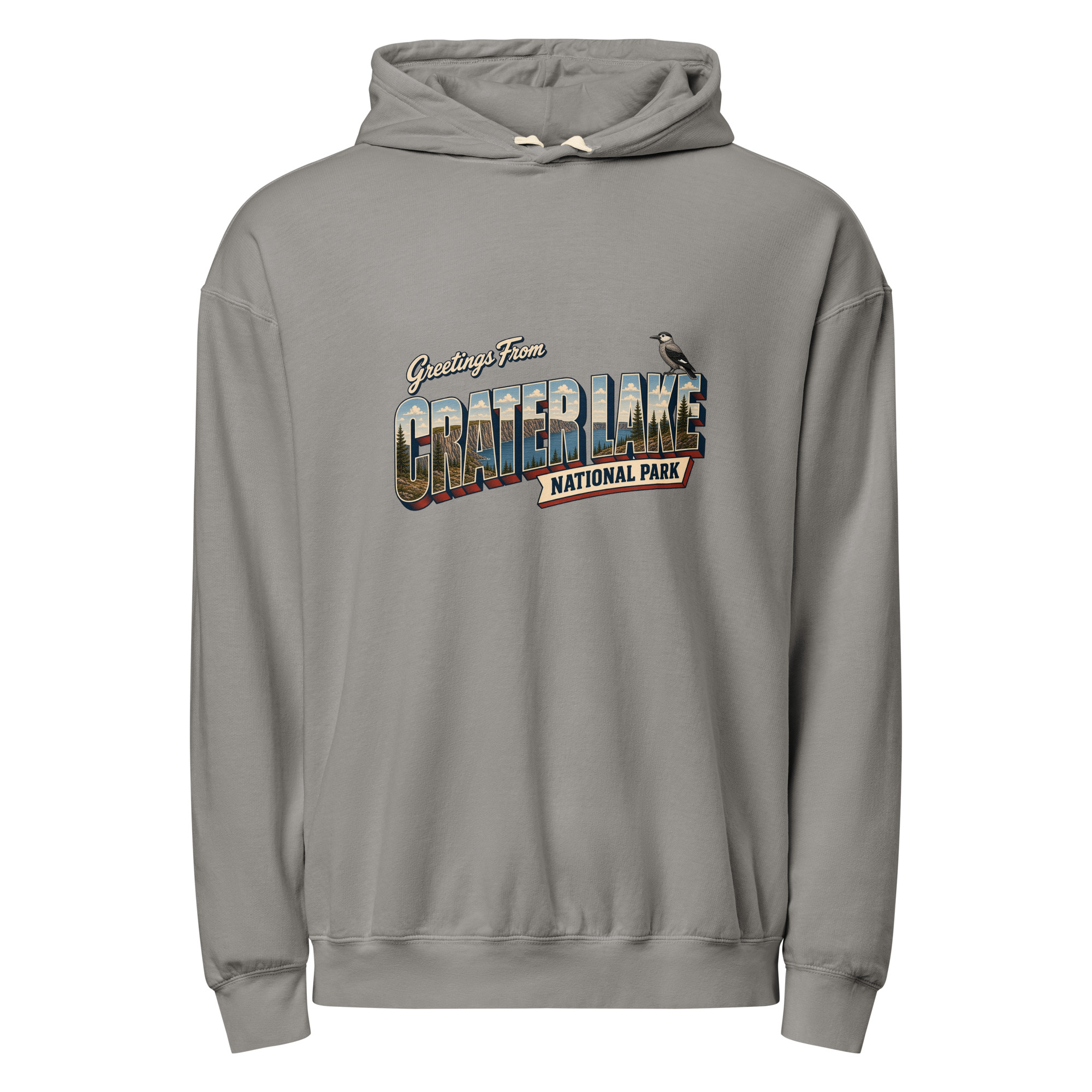 Crater Lake National Park Postcard Hoodie - Image 4