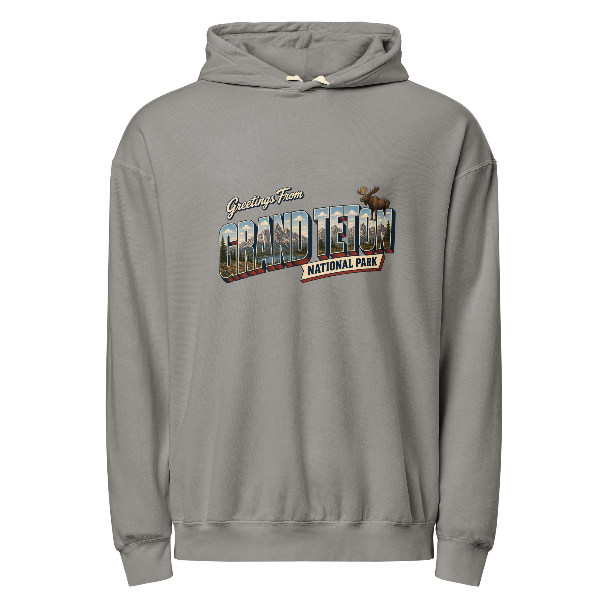 Grand Teton National Park Postcard Hoodie - Image 4