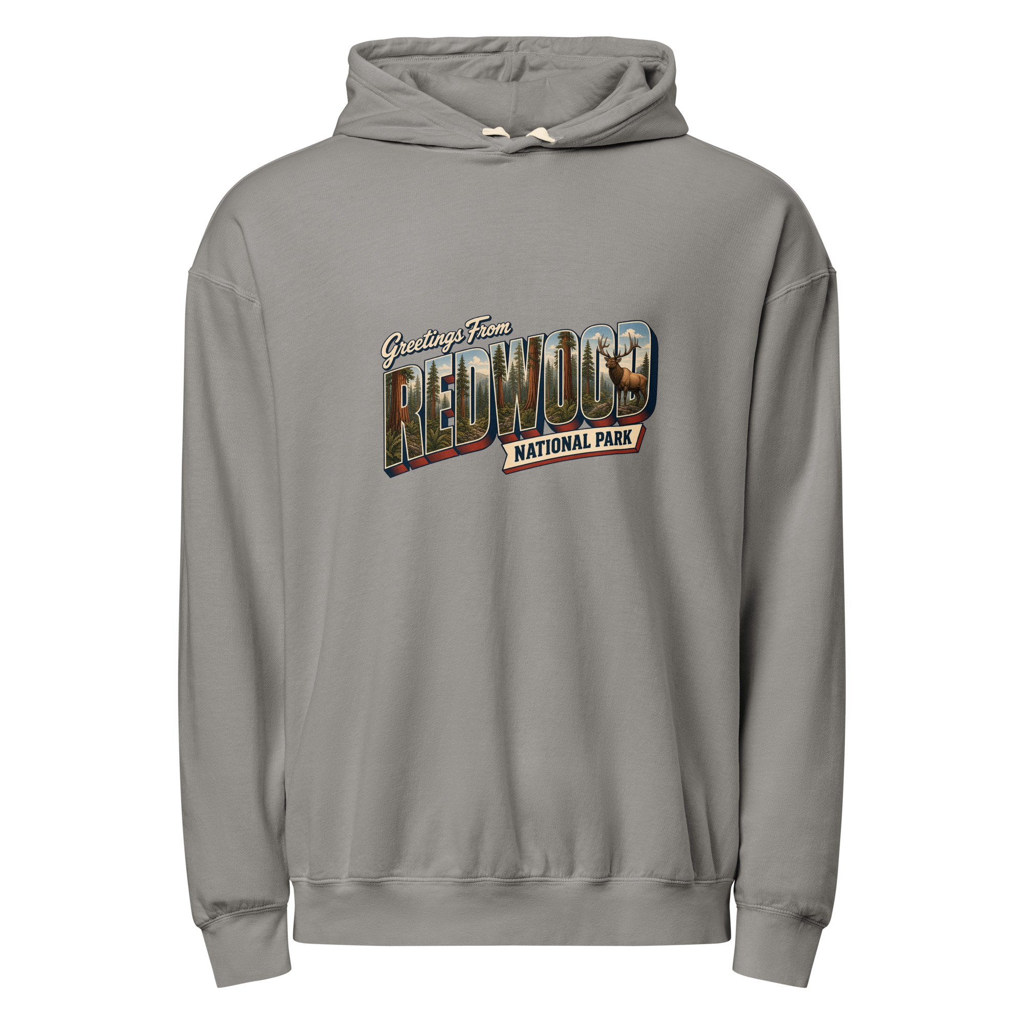 Redwood National Park Postcard Hoodie - Image 4