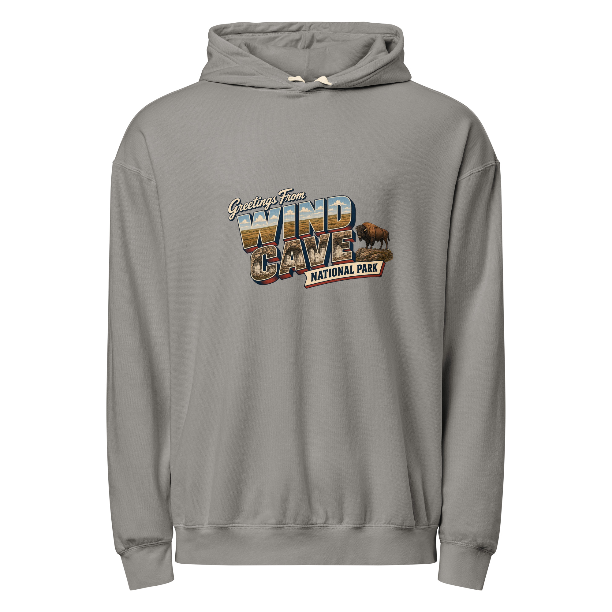 Wind Cave National Park Postcard Hoodie - Image 4