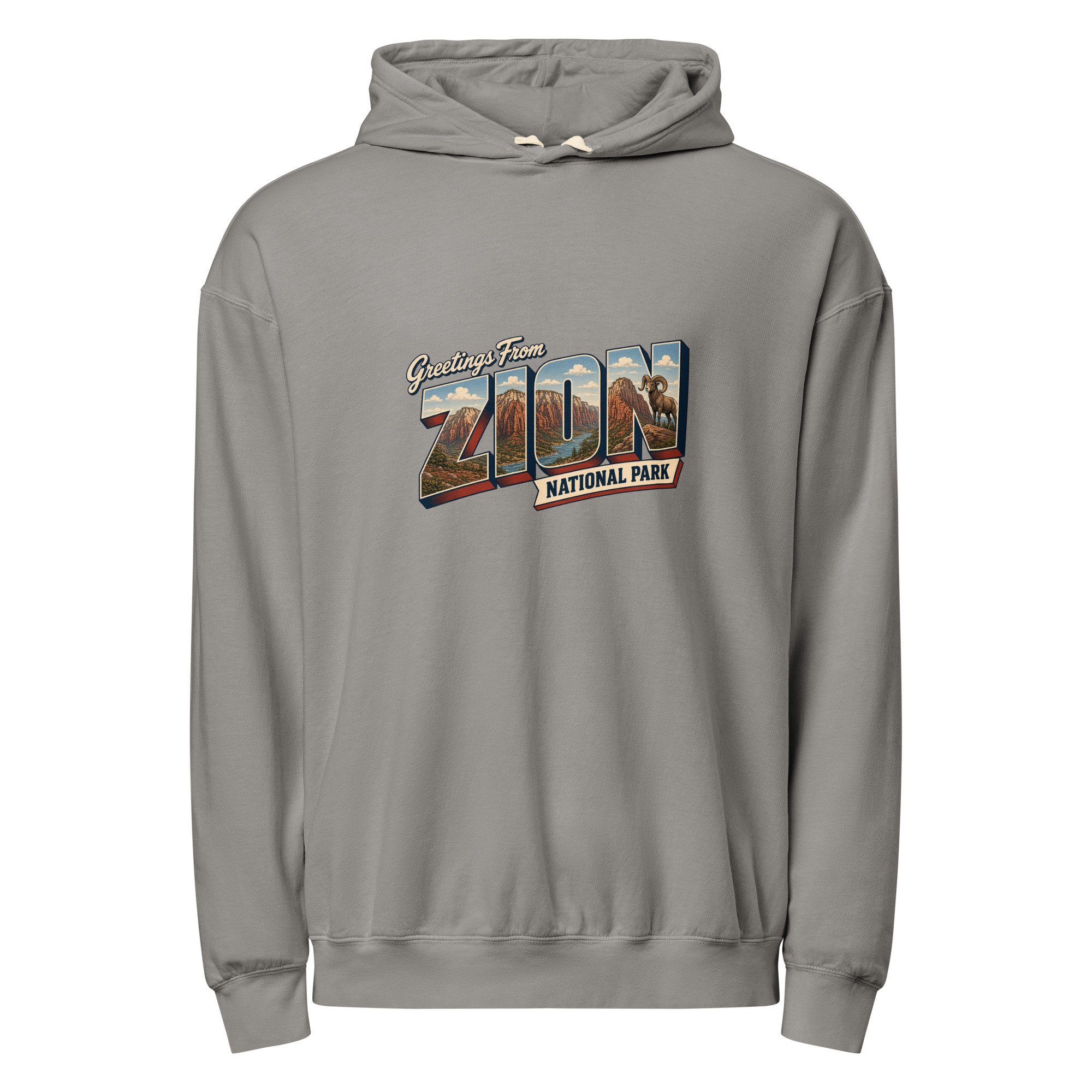 Zion National Park Postcard Hoodie - Image 4