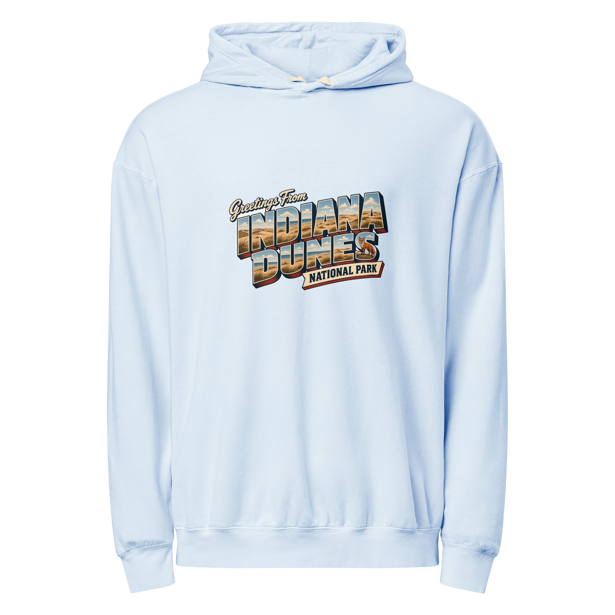 Indiana Dunes National Park Postcard Hoodie - Image 7