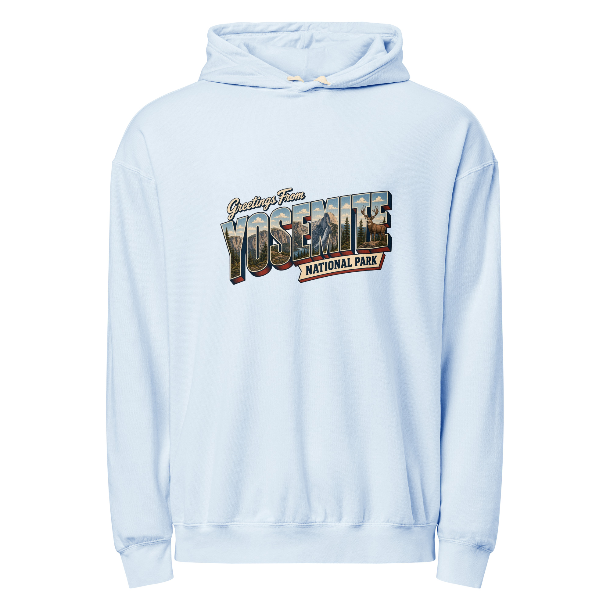 Yosemite National Park Postcard Hoodie - Image 7