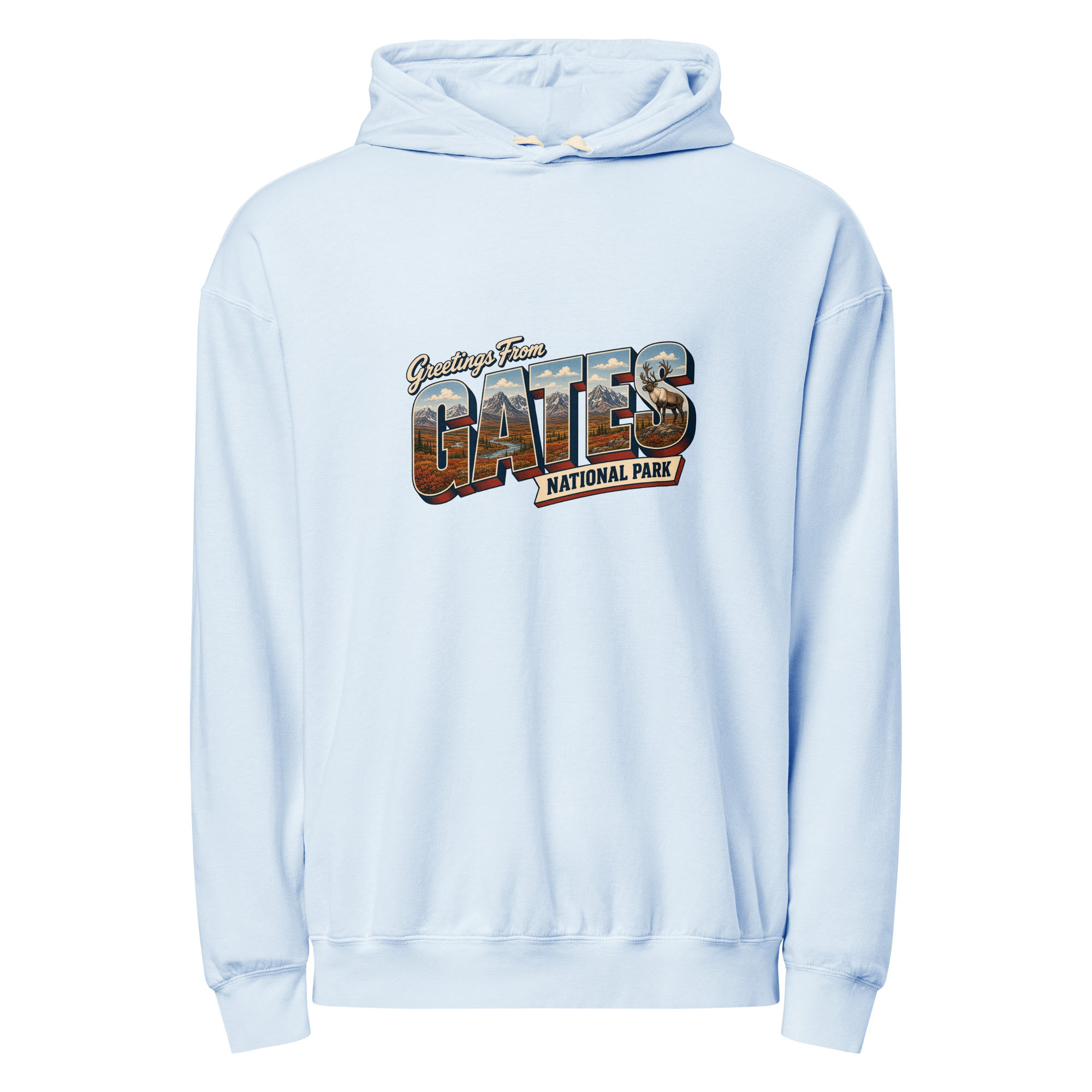 Gates of the Arctic National Park Postcard Hoodie - Image 7