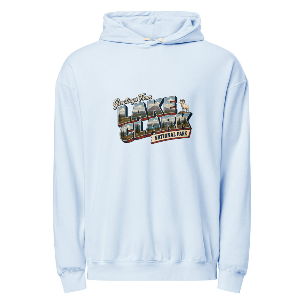 Lake Clark National Park Postcard Hoodie