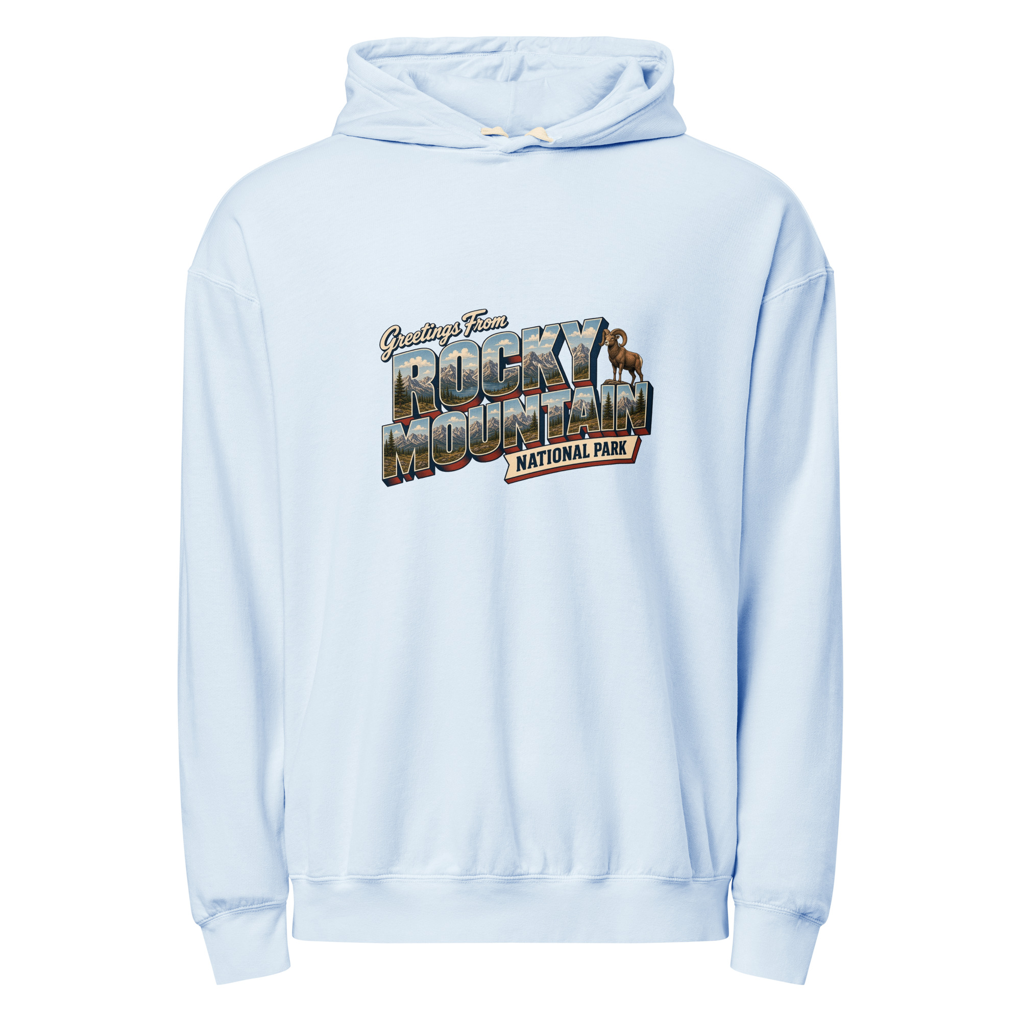 Rocky Mountain National Park Postcard Hoodie - Image 7