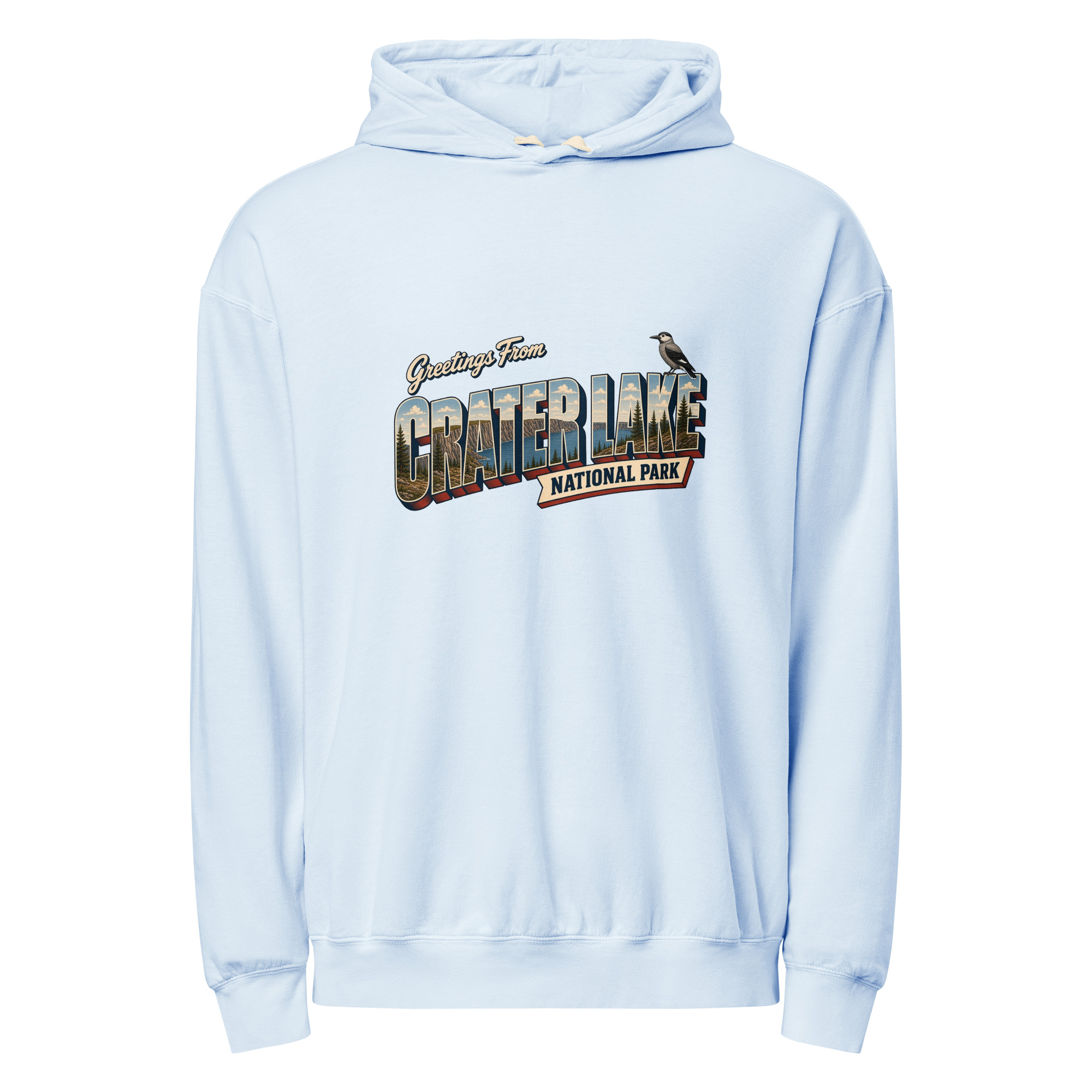 Crater Lake National Park Postcard Hoodie - Image 7