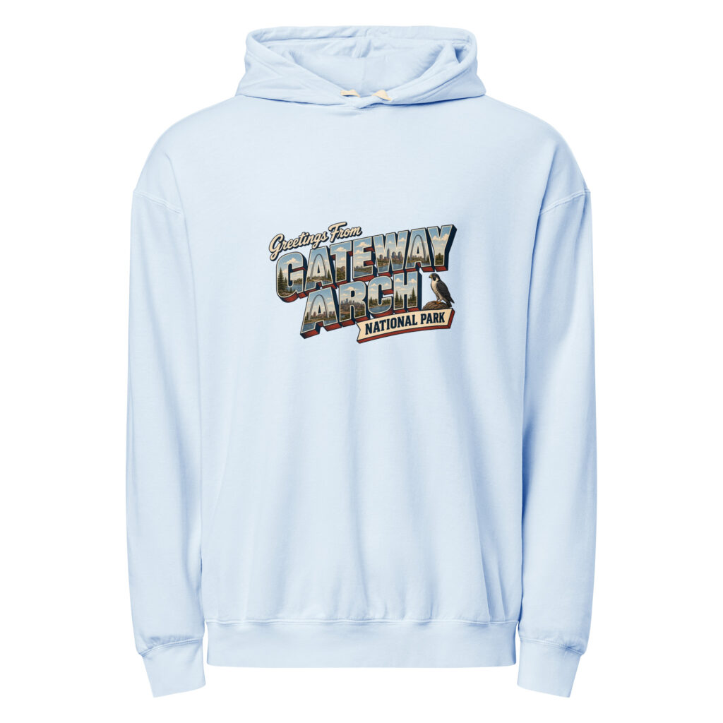 Gateway Arch National Park Postcard Hoodie