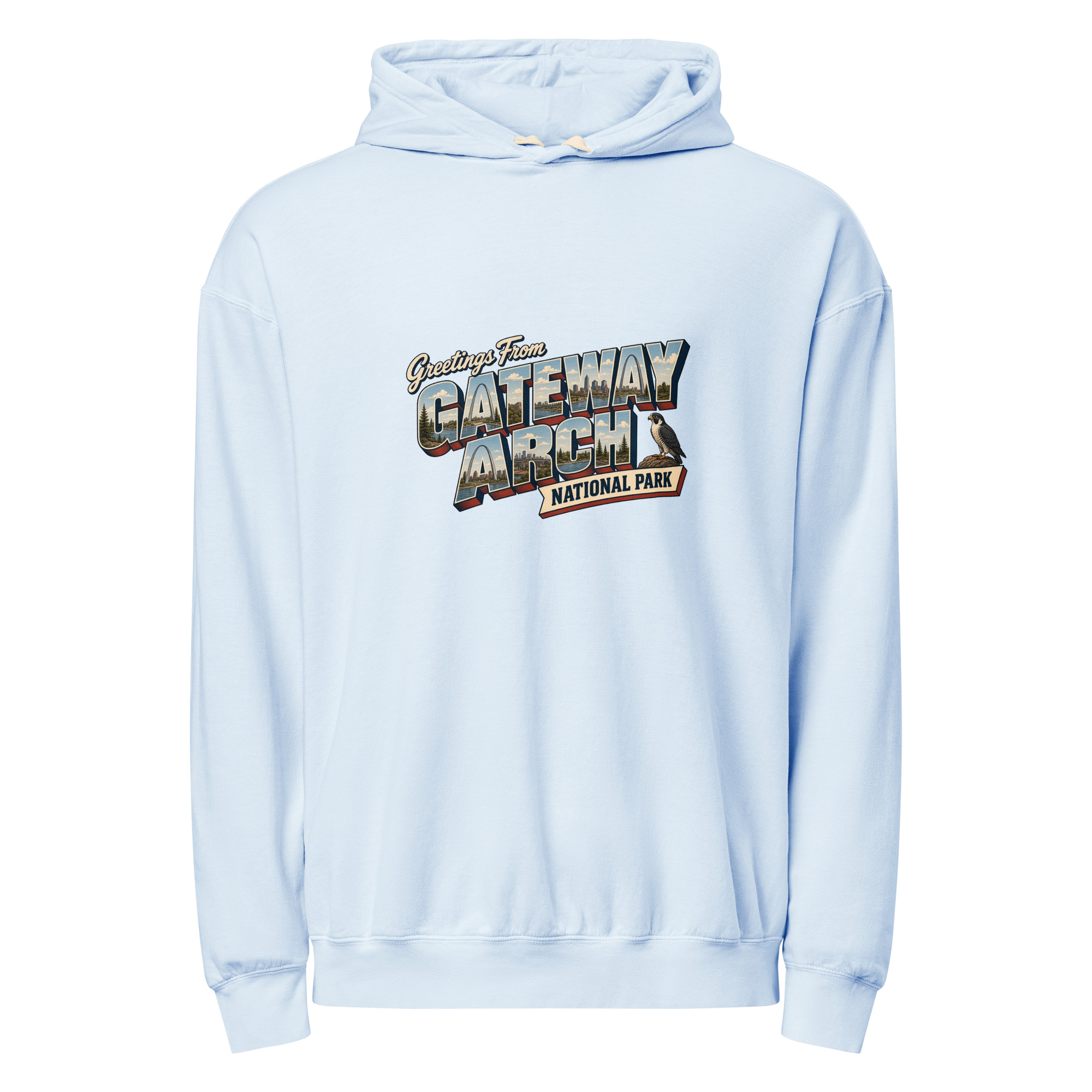 Gateway Arch National Park Postcard Hoodie