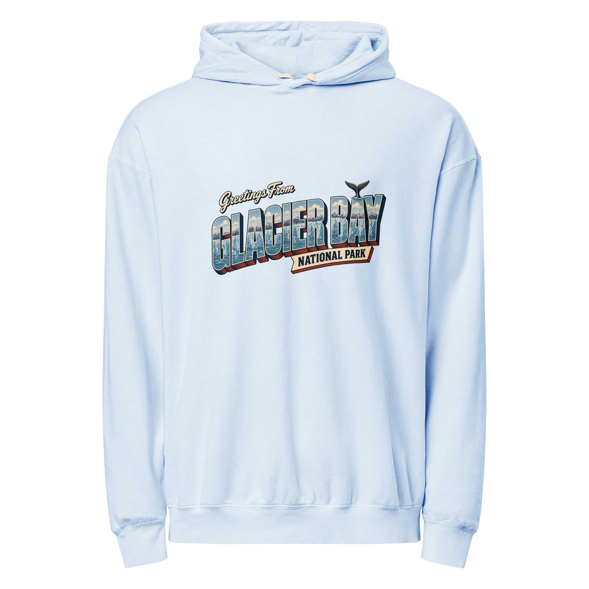 Glacier Bay National Park Postcard Hoodie - Image 7